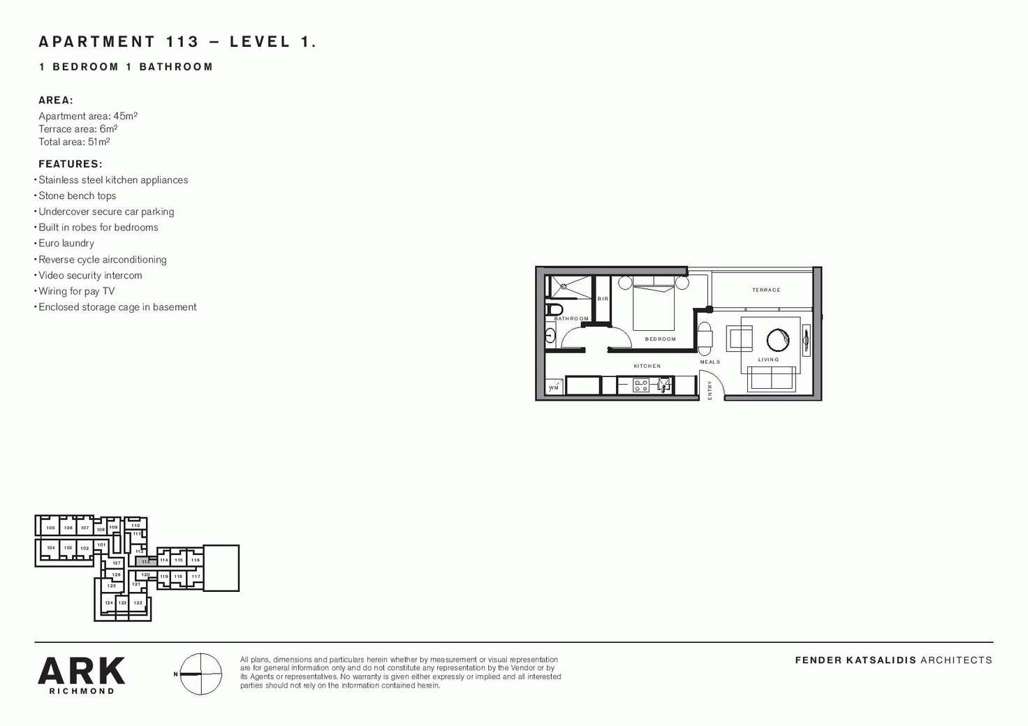 Floorplan of Homely apartment listing, 113/253 Bridge Road, Richmond VIC 3121