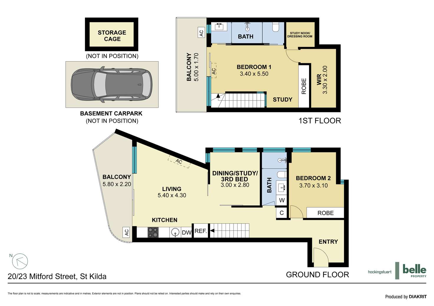 Floorplan of Homely apartment listing, 20/23 Mitford Street, St Kilda VIC 3182
