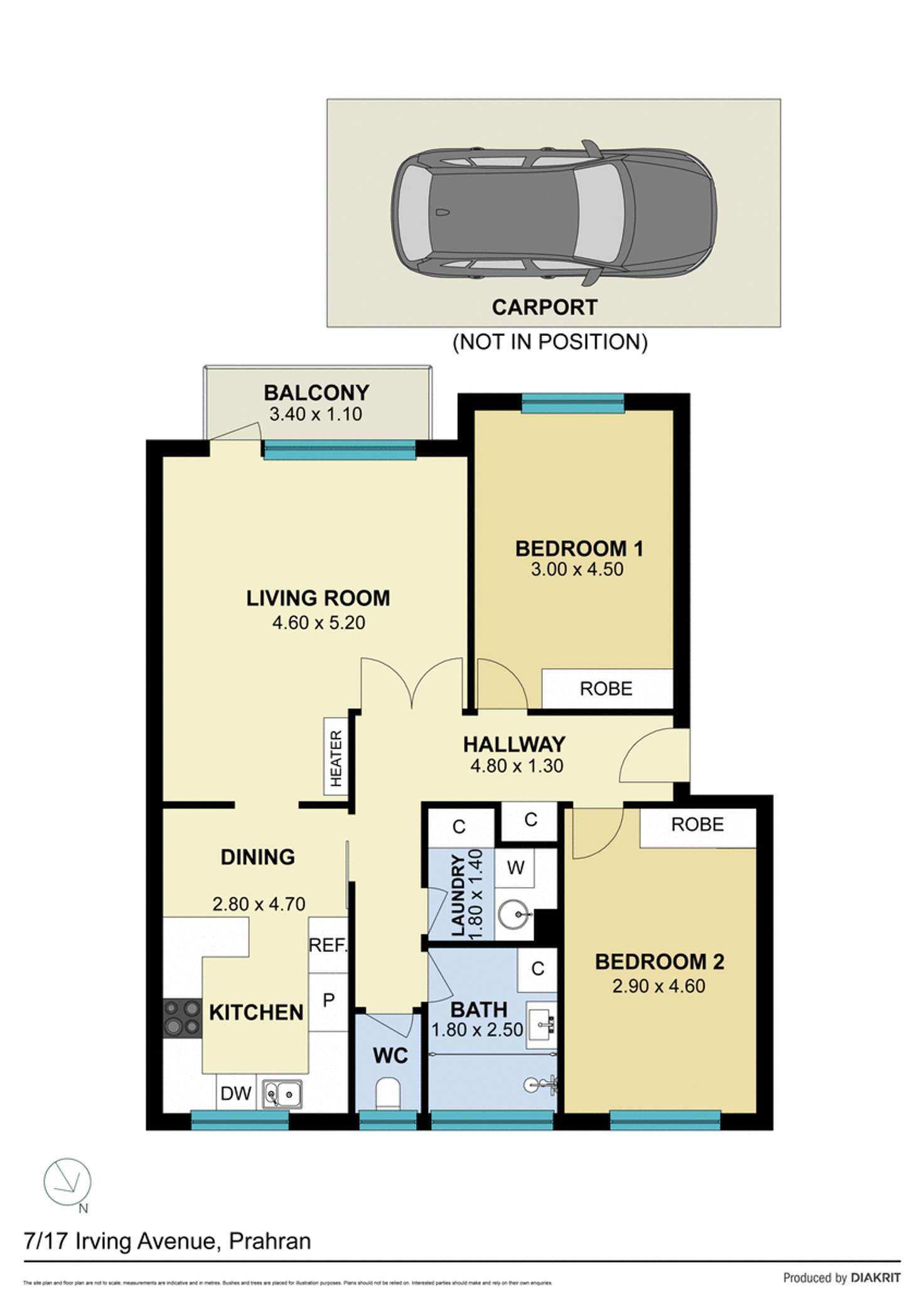 Floorplan of Homely apartment listing, 7/17 Irving Avenue, Prahran VIC 3181