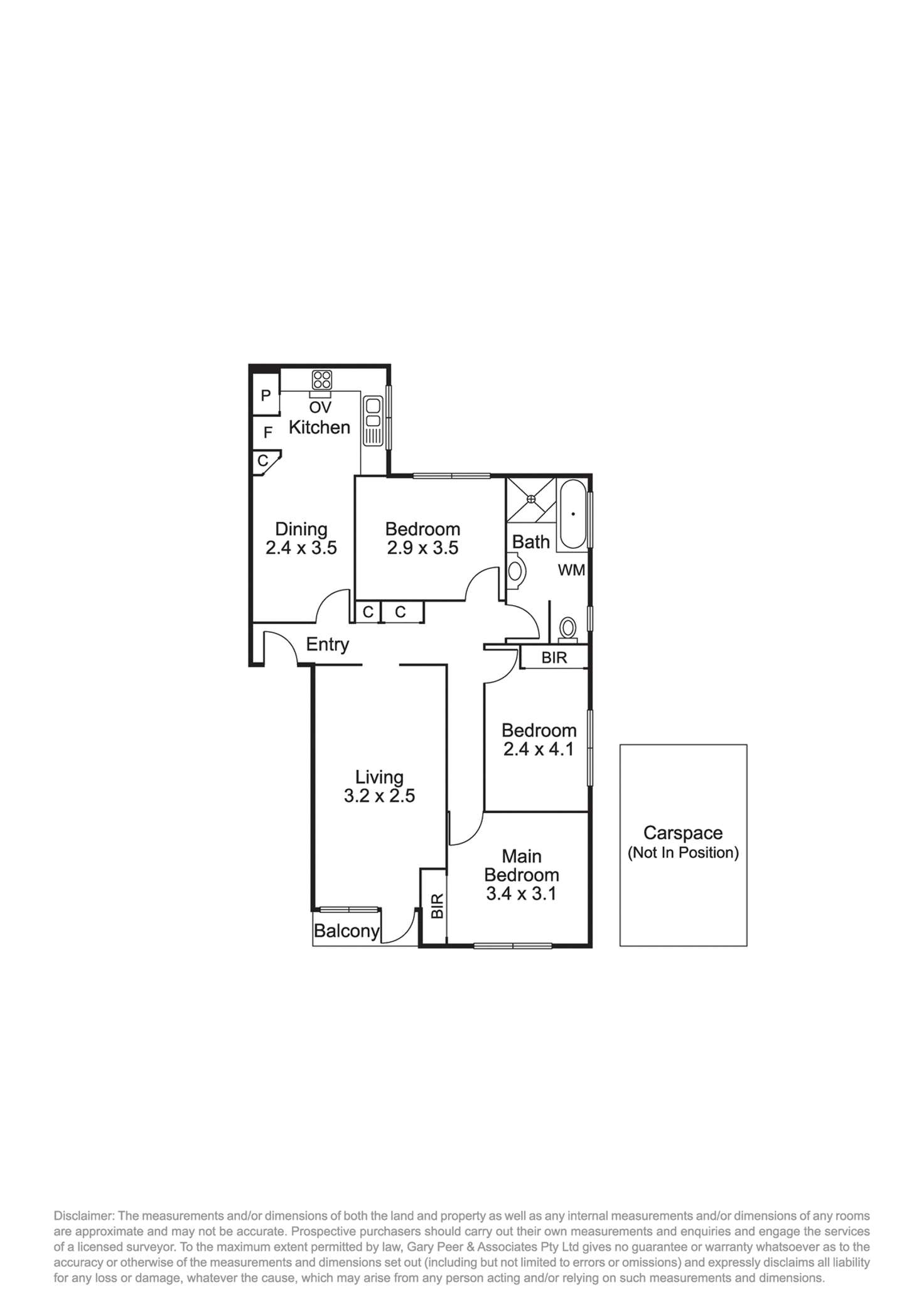 Floorplan of Homely apartment listing, 2/26 Lillimur Road, Ormond VIC 3204
