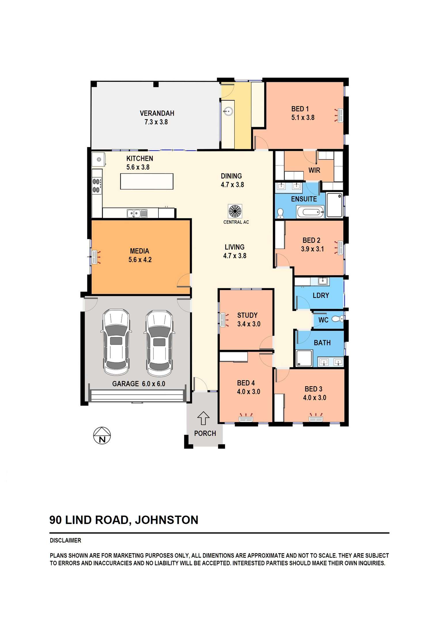 Floorplan of Homely house listing, 90 Lind Road, Johnston NT 832