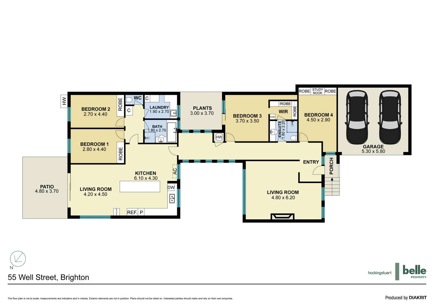 Floorplan of Homely house listing, 55 Well Street, Brighton VIC 3186