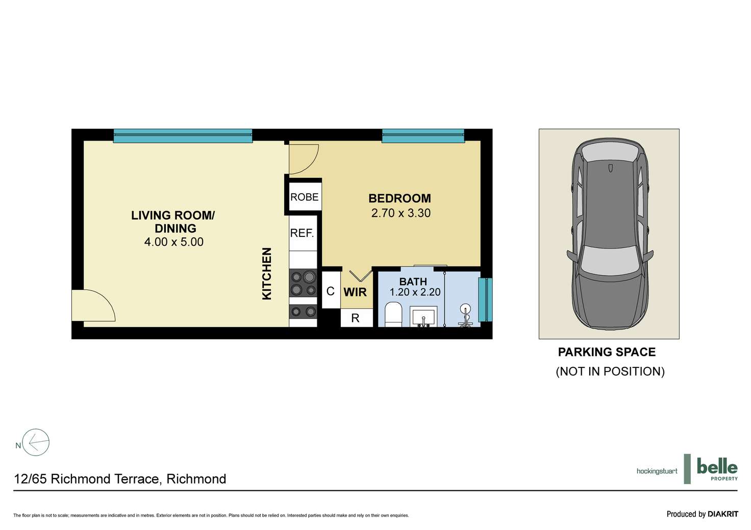 Floorplan of Homely apartment listing, 12/65 Richmond Terrace, Richmond VIC 3121