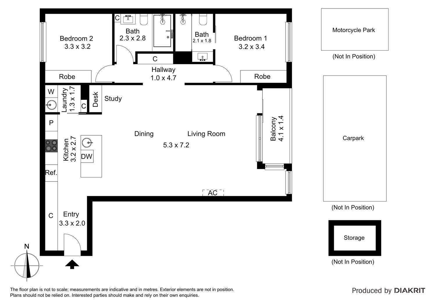 Floorplan of Homely apartment listing, 107/13-15 Grattan Street, Prahran VIC 3181