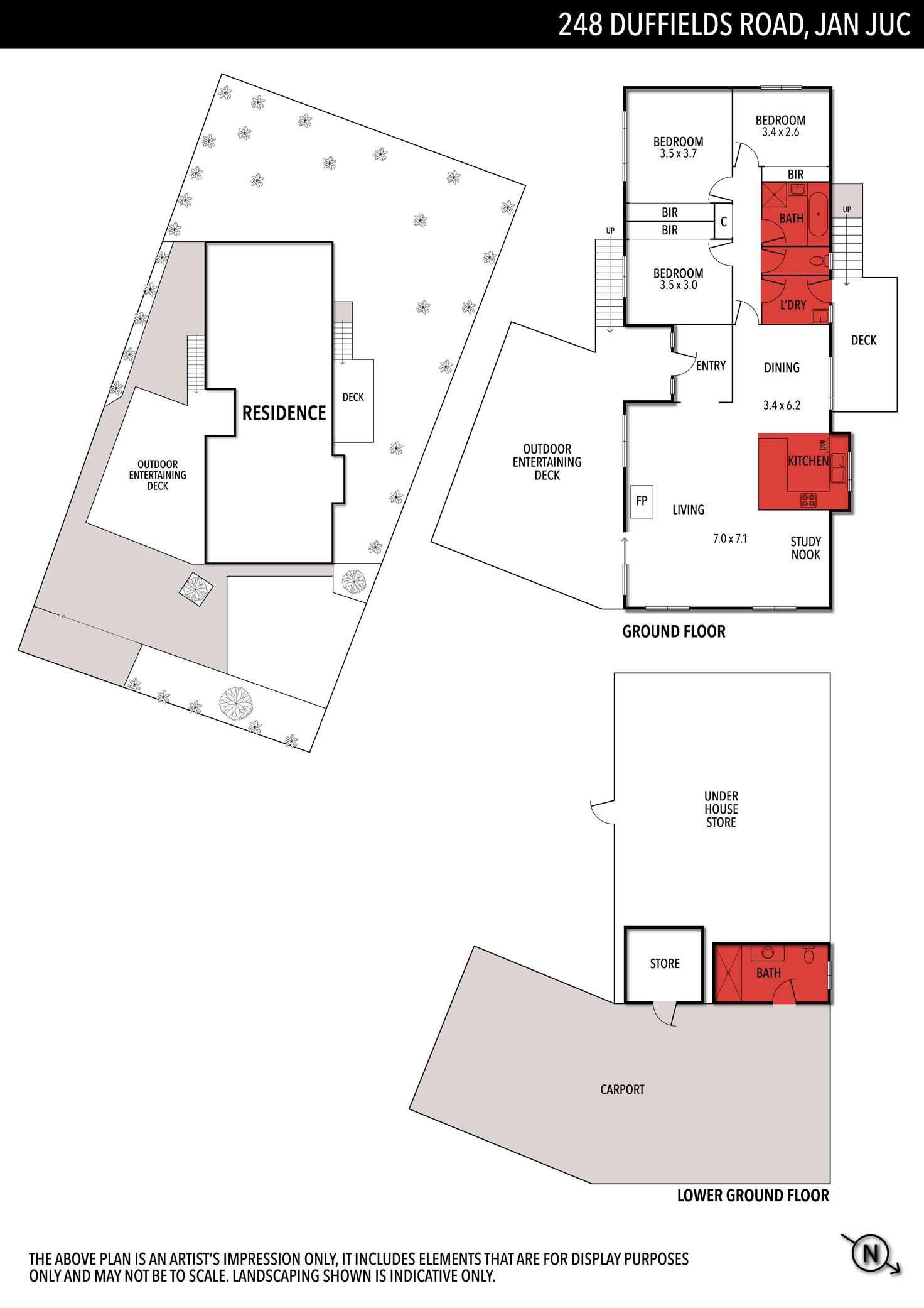 Floorplan of Homely house listing, 248 Duffields Road, Jan Juc VIC 3228