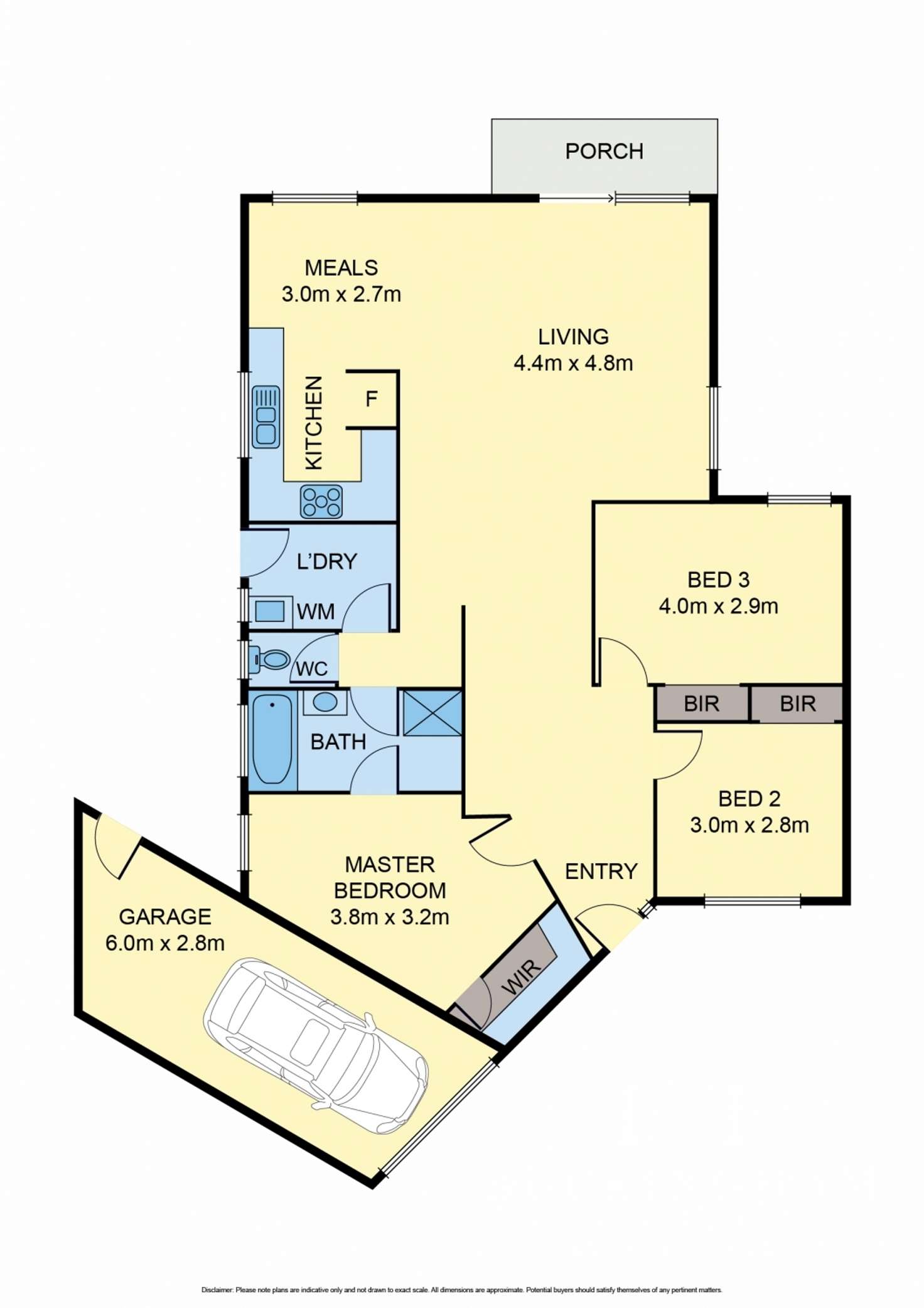 Floorplan of Homely unit listing, 1/8 Maple Court, Heidelberg West VIC 3081