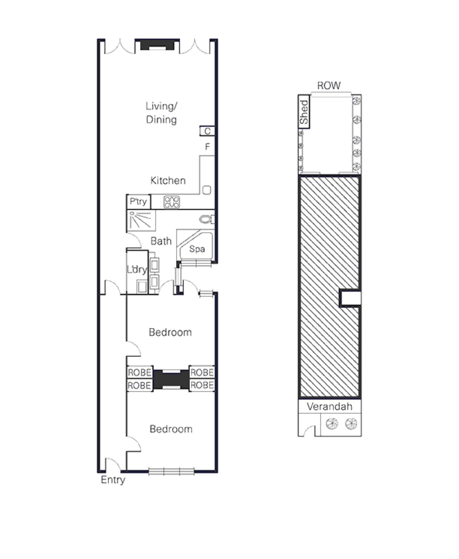 Floorplan of Homely house listing, 48 Madden Grove, Richmond VIC 3121