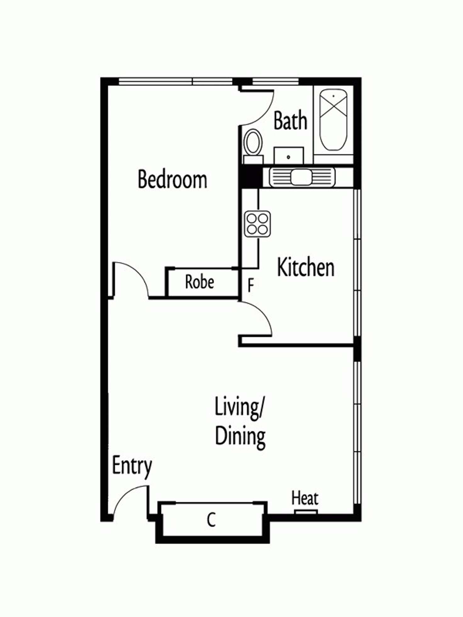 Floorplan of Homely apartment listing, 8/24 Hawksburn Road, South Yarra VIC 3141
