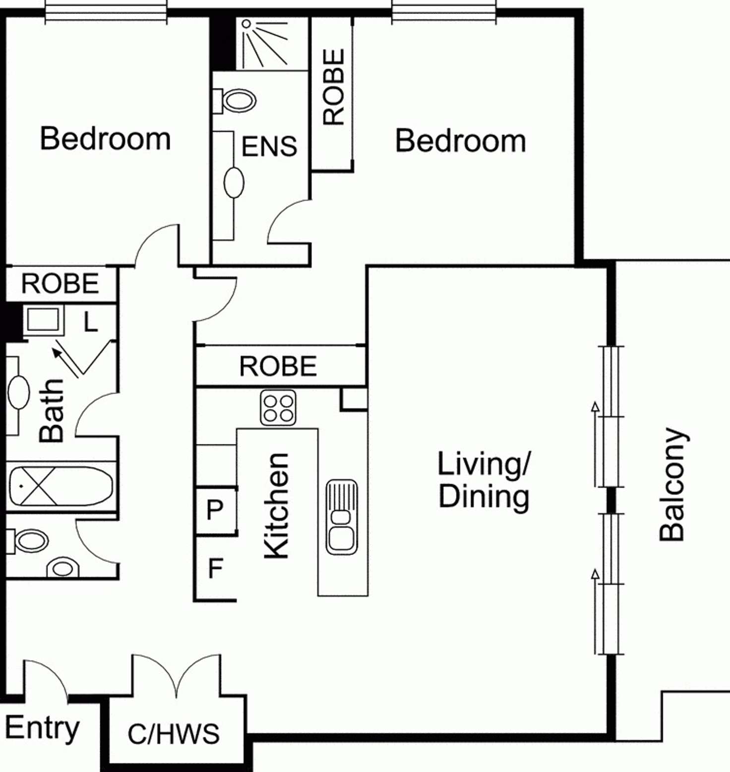 Floorplan of Homely apartment listing, 16/120 Princes Street, Port Melbourne VIC 3207