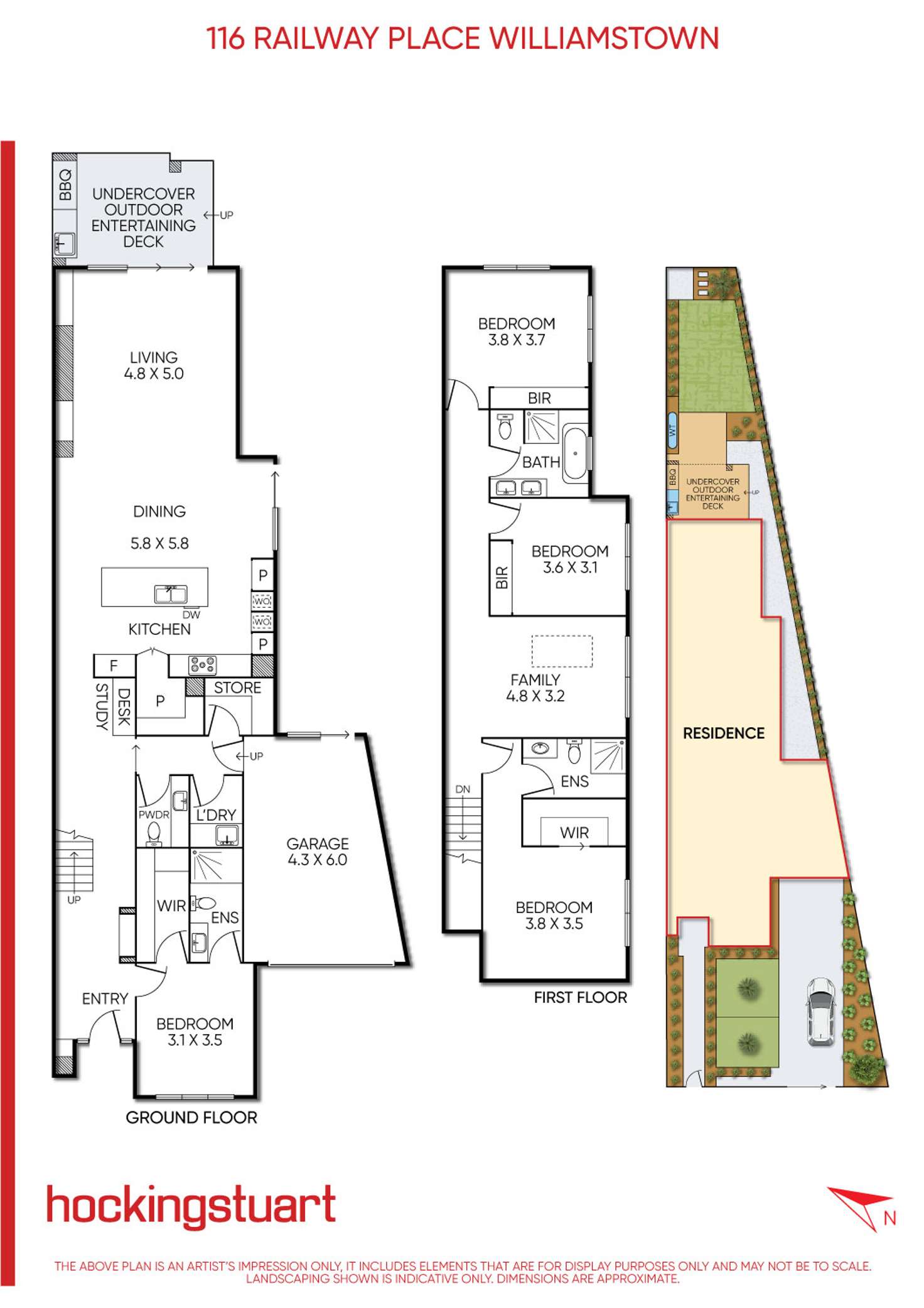 Floorplan of Homely house listing, 116 Railway  Place, Williamstown VIC 3016
