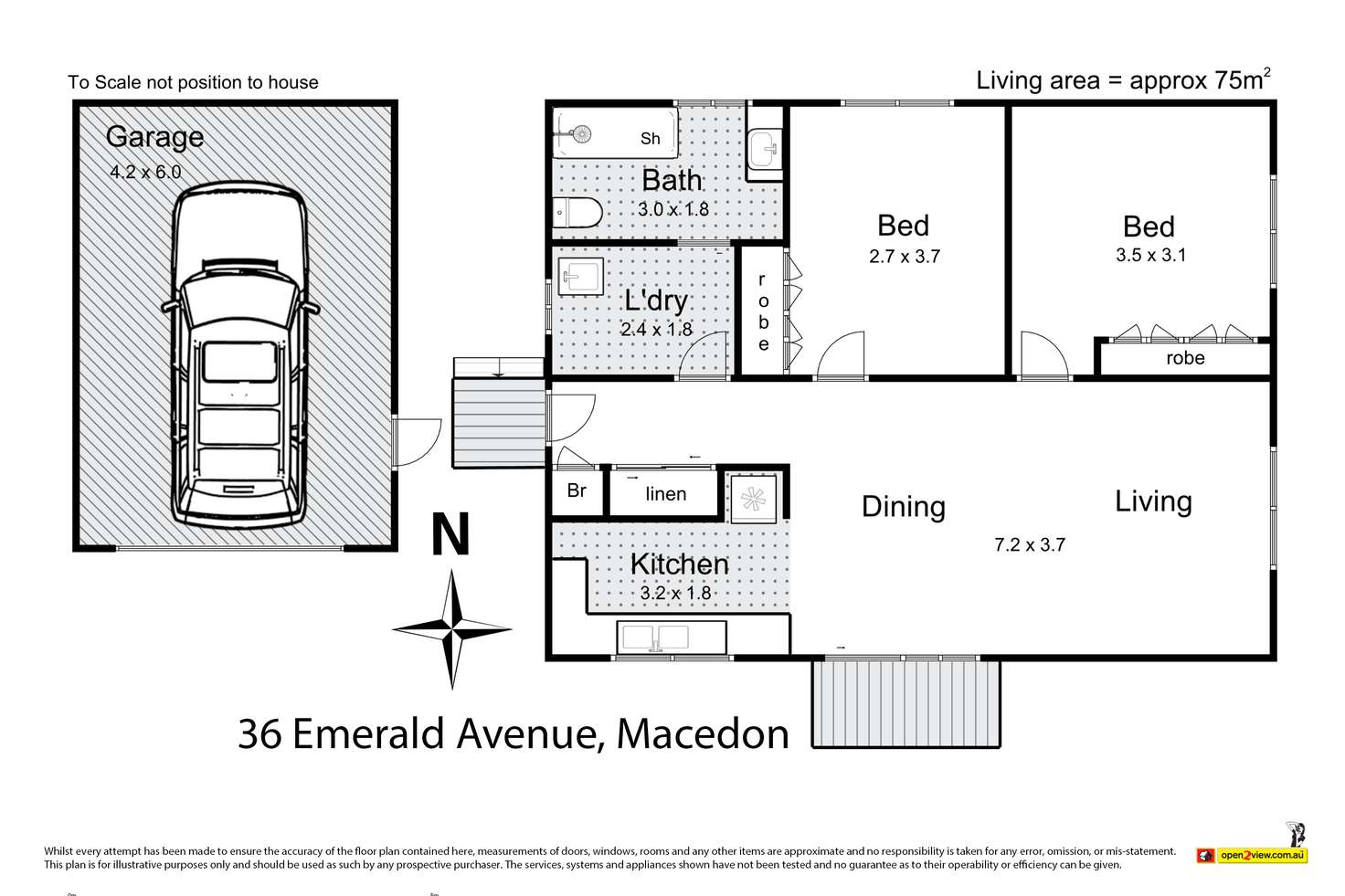 Floorplan of Homely house listing, 36-38 Emerald Avenue, Macedon VIC 3440