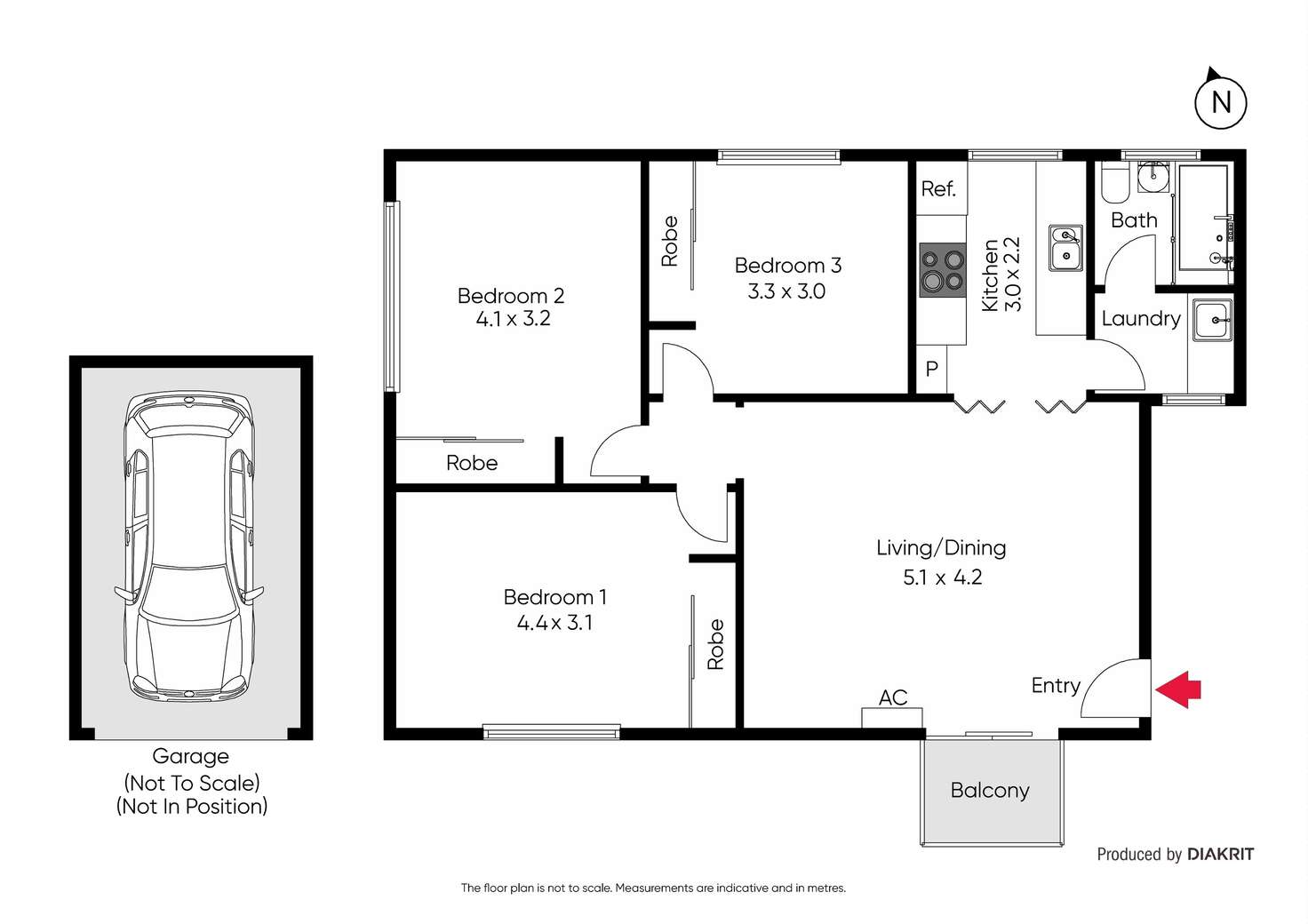 Floorplan of Homely apartment listing, 6/66 De Carle Street, Brunswick VIC 3056