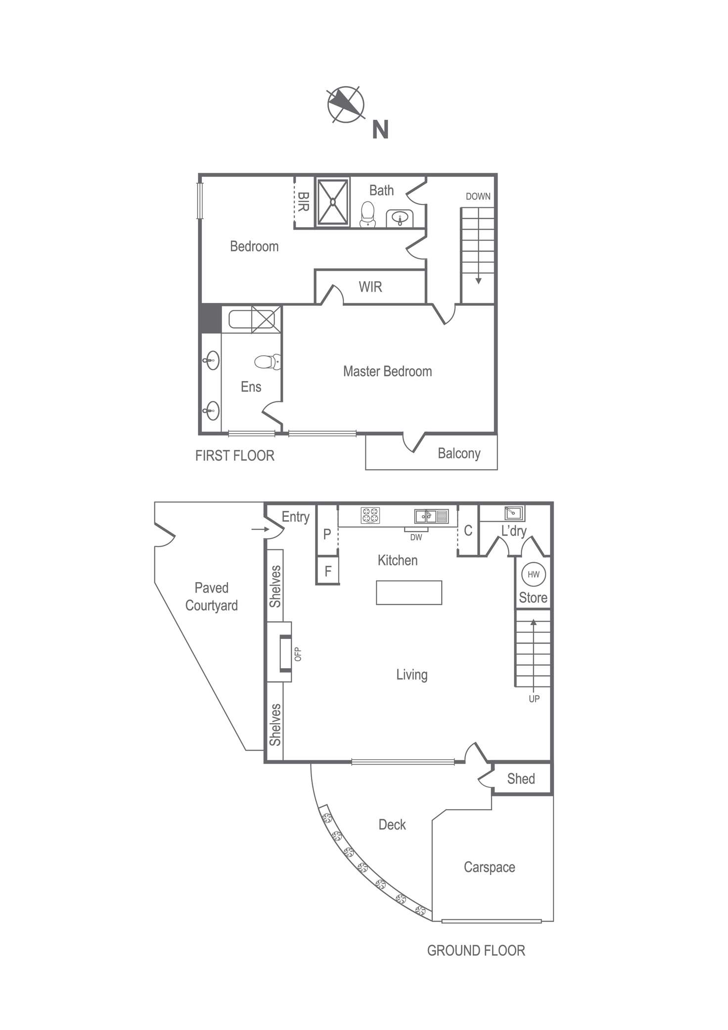 Floorplan of Homely townhouse listing, 326A Canterbury Road, St Kilda West VIC 3182