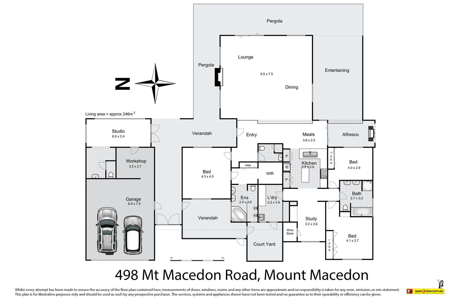 Floorplan of Homely house listing, 498 Mount Macedon Road, Mount Macedon VIC 3441