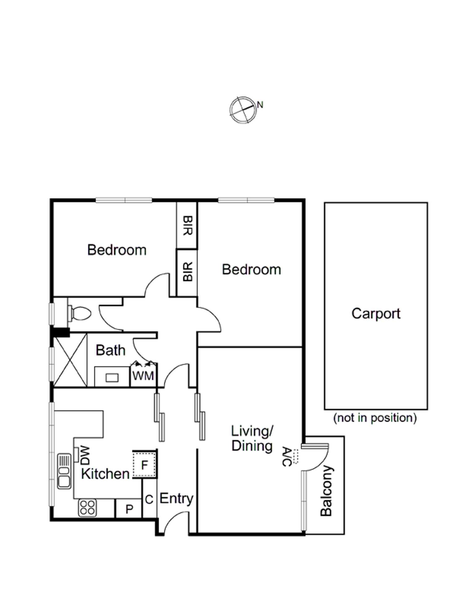 Floorplan of Homely apartment listing, 18/481 Kooyong Road, Elsternwick VIC 3185