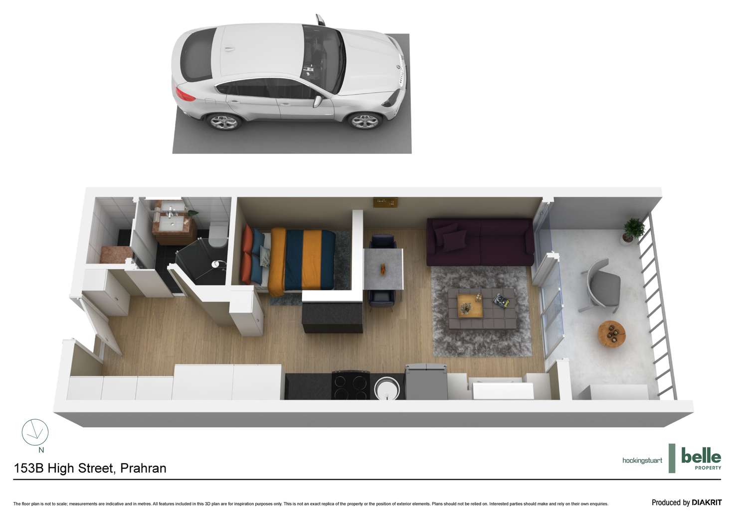 Floorplan of Homely apartment listing, 214/153B High Street, Prahran VIC 3181