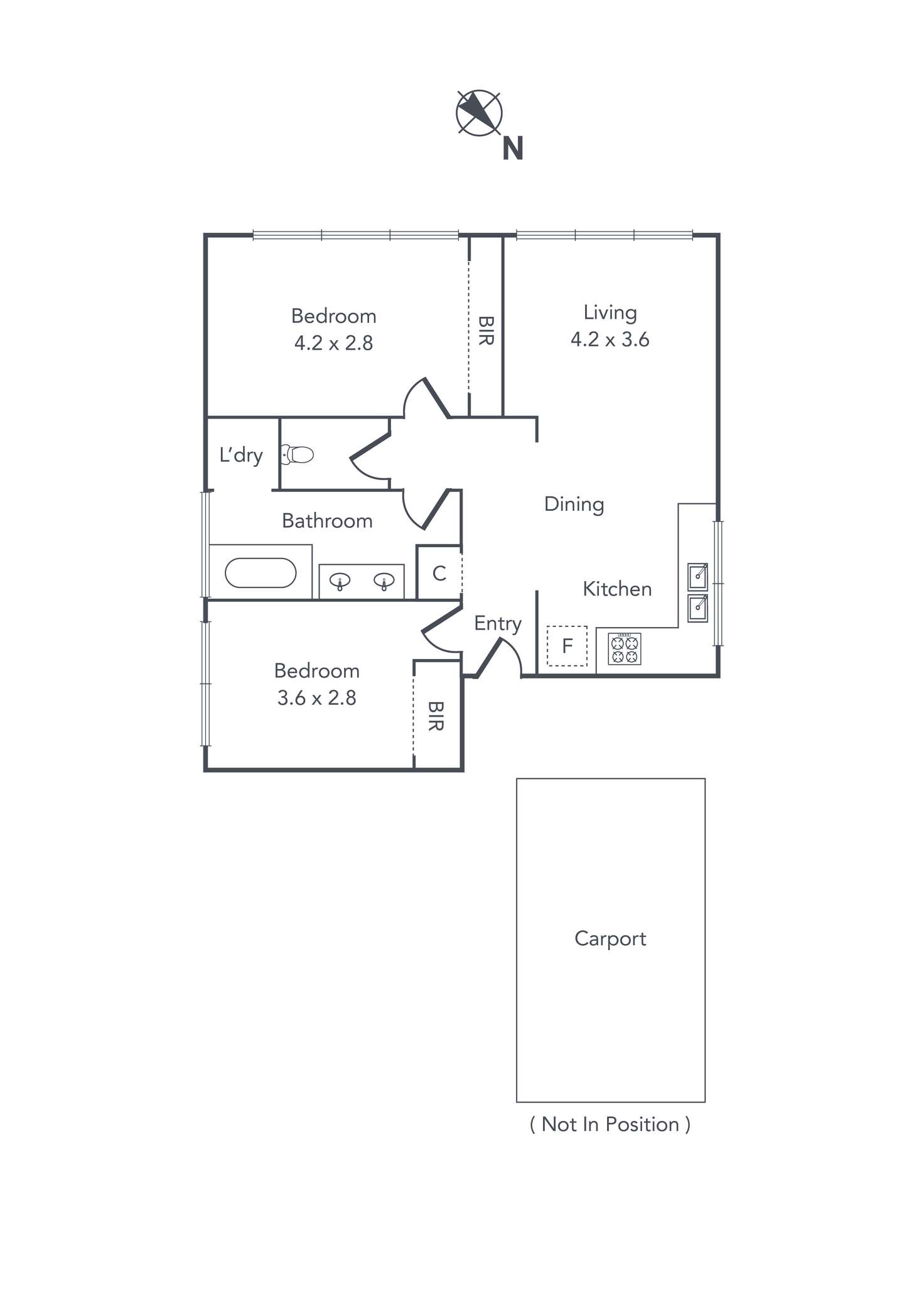 Floorplan of Homely apartment listing, 8/49 Patterson Street, Middle Park VIC 3206