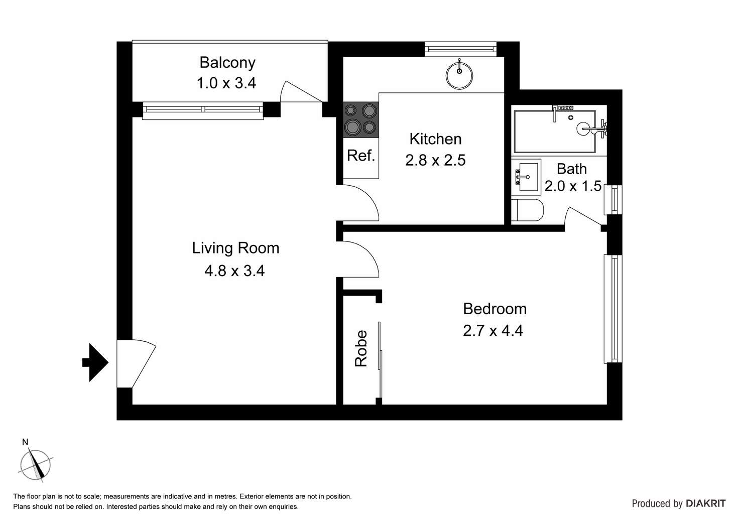 Floorplan of Homely apartment listing, 11/107 Williams Road, Prahran VIC 3181