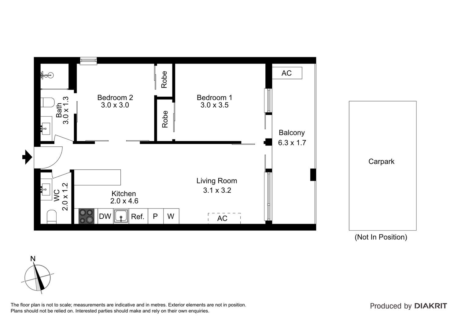 Floorplan of Homely apartment listing, 1810/50 Claremont Street, South Yarra VIC 3141