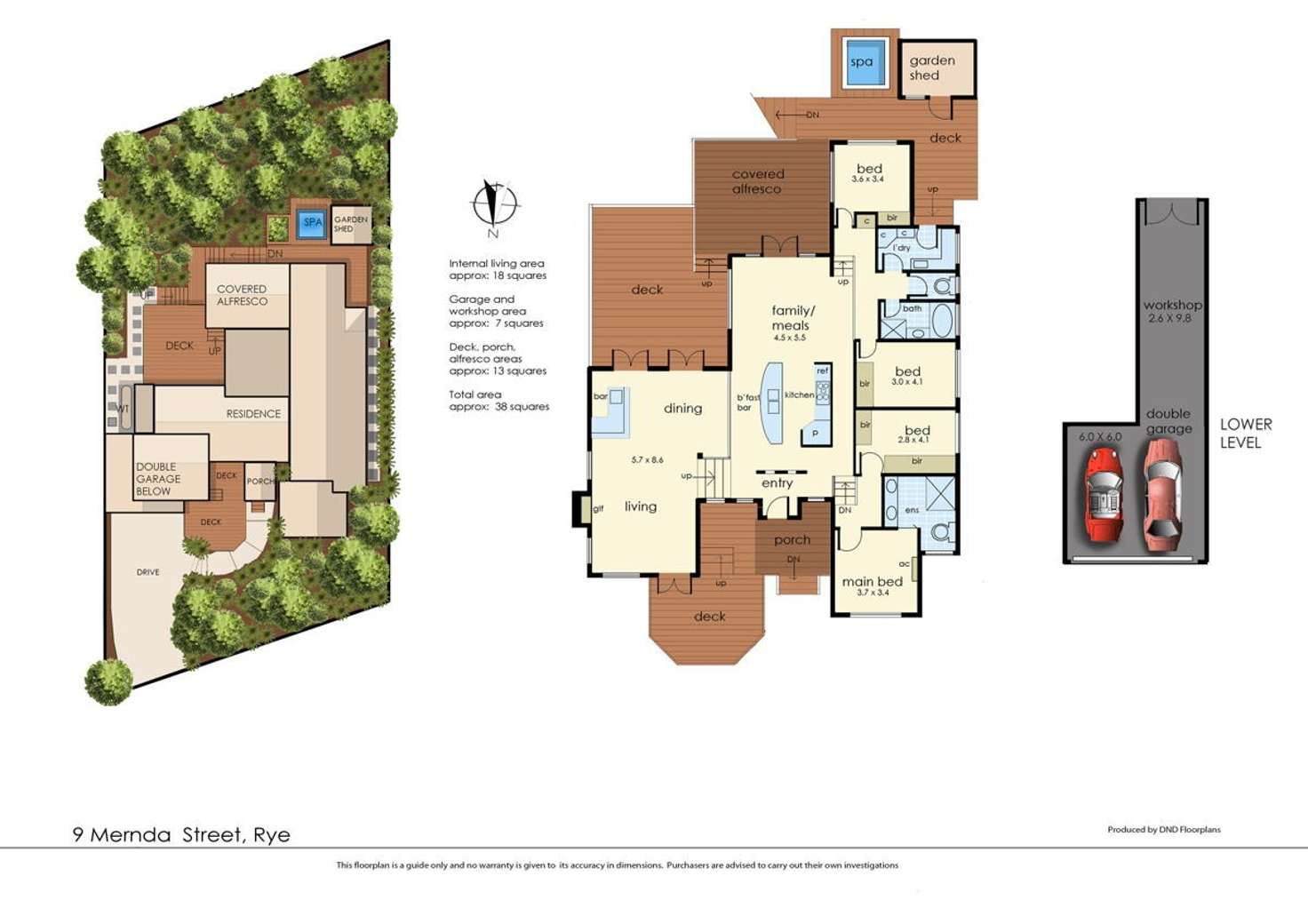 Floorplan of Homely house listing, 9 Mernda Street, Rye VIC 3941