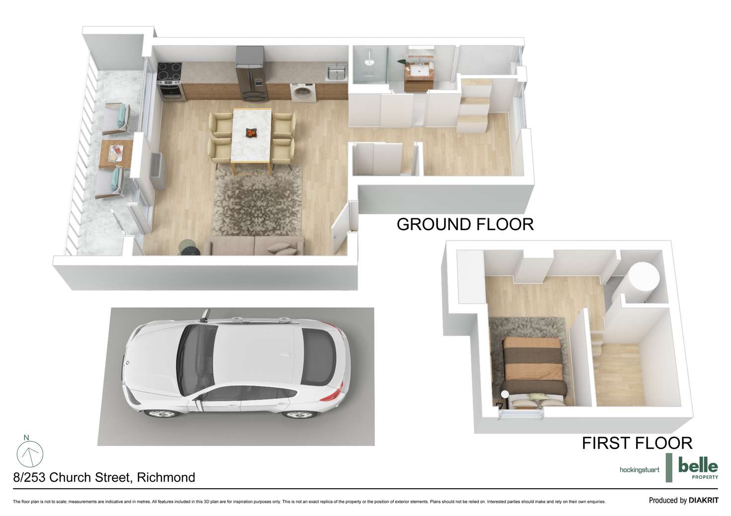 Floorplan of Homely apartment listing, 8/253-255 Church Street, Richmond VIC 3121