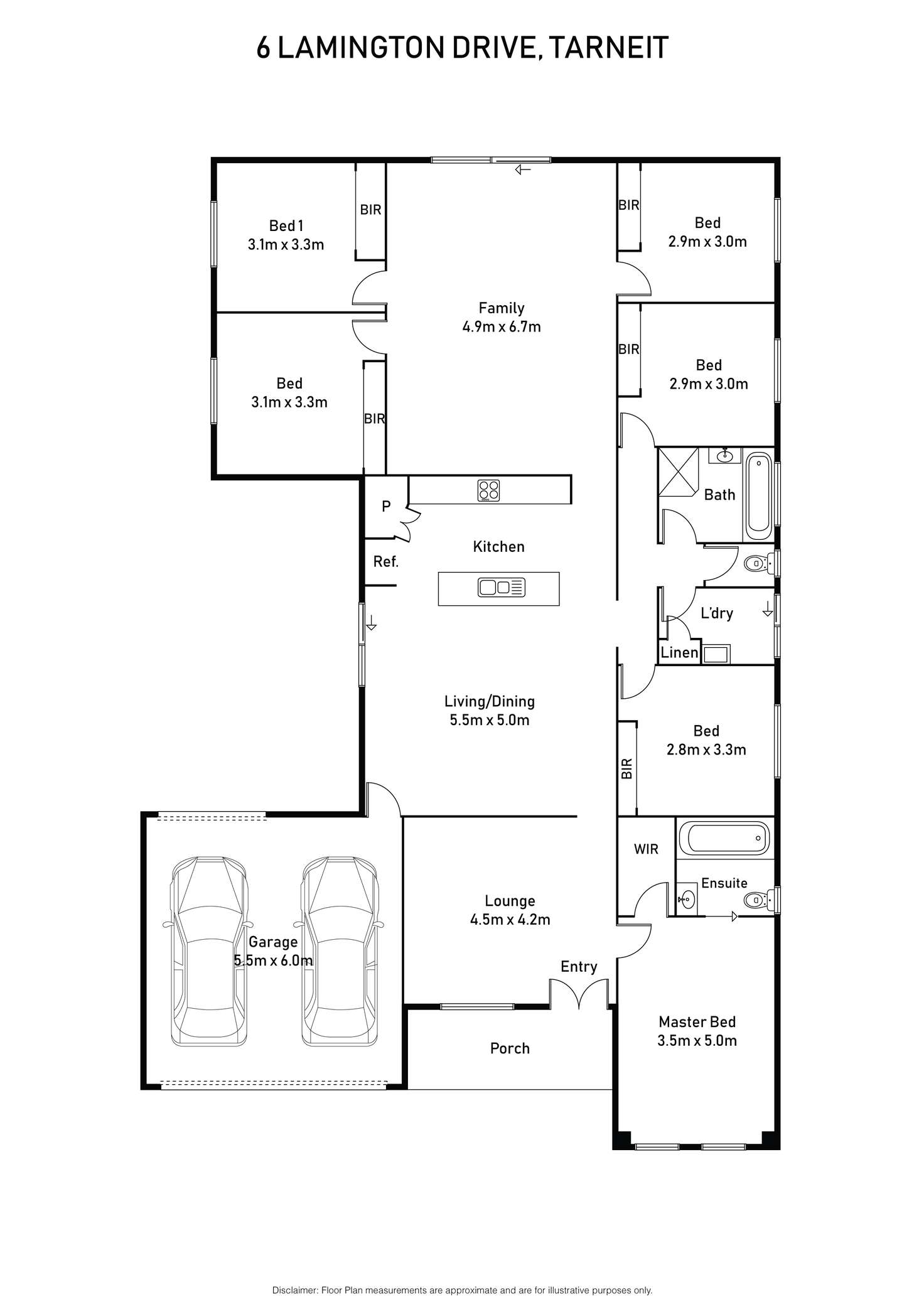 Floorplan of Homely house listing, 6 Lamington Drive, Tarneit VIC 3029