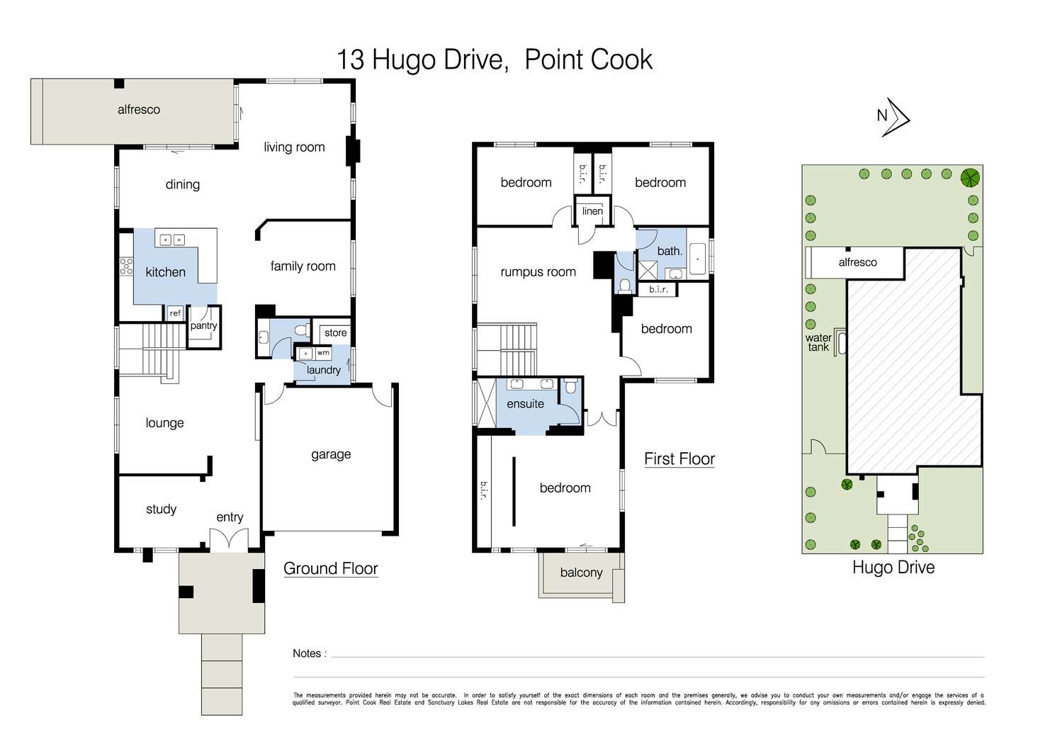 Floorplan of Homely house listing, 13 Hugo Drive, Point Cook VIC 3030