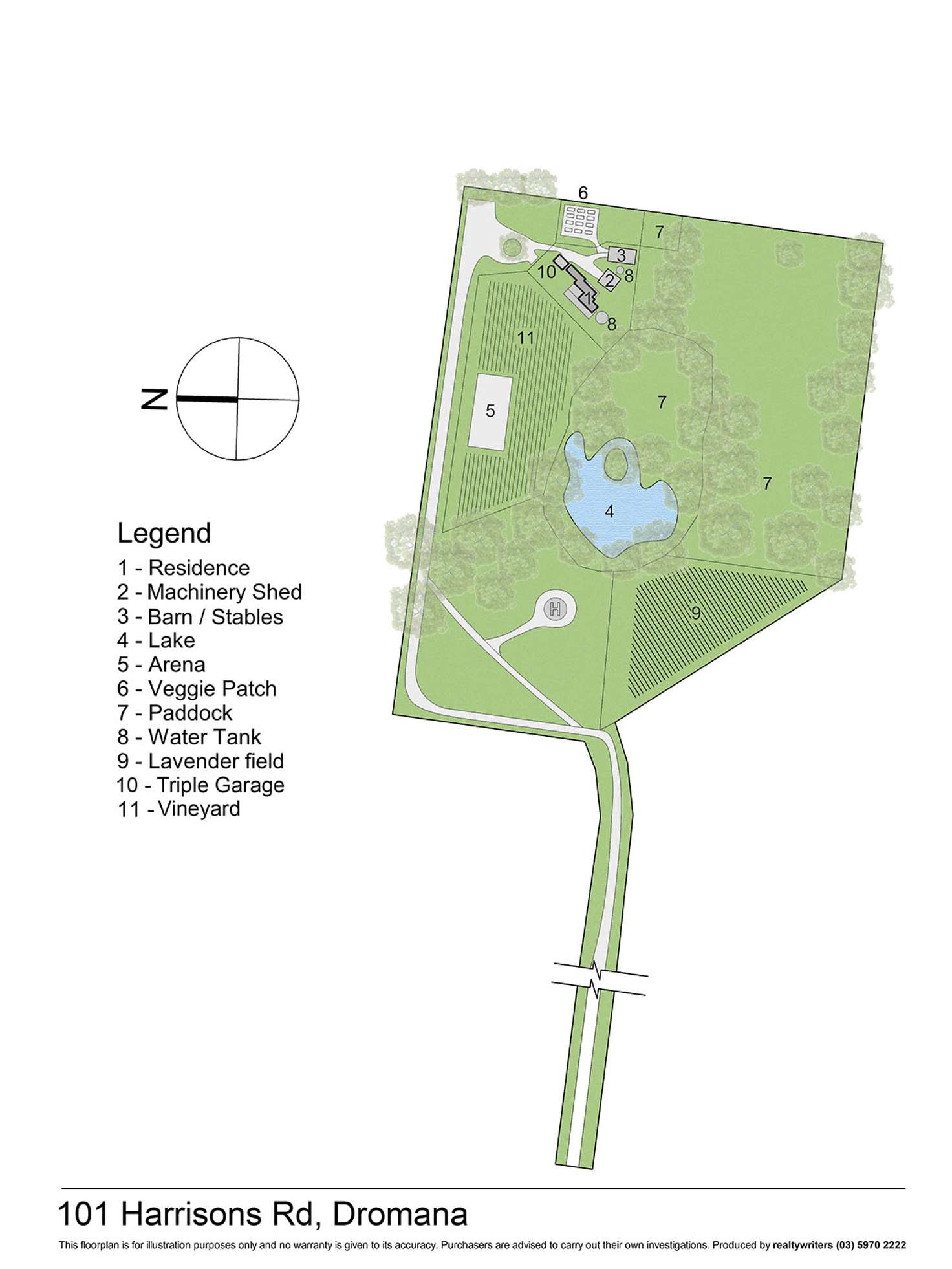 Floorplan of Homely acreageSemiRural listing, 101 Harrisons Road, Dromana VIC 3936