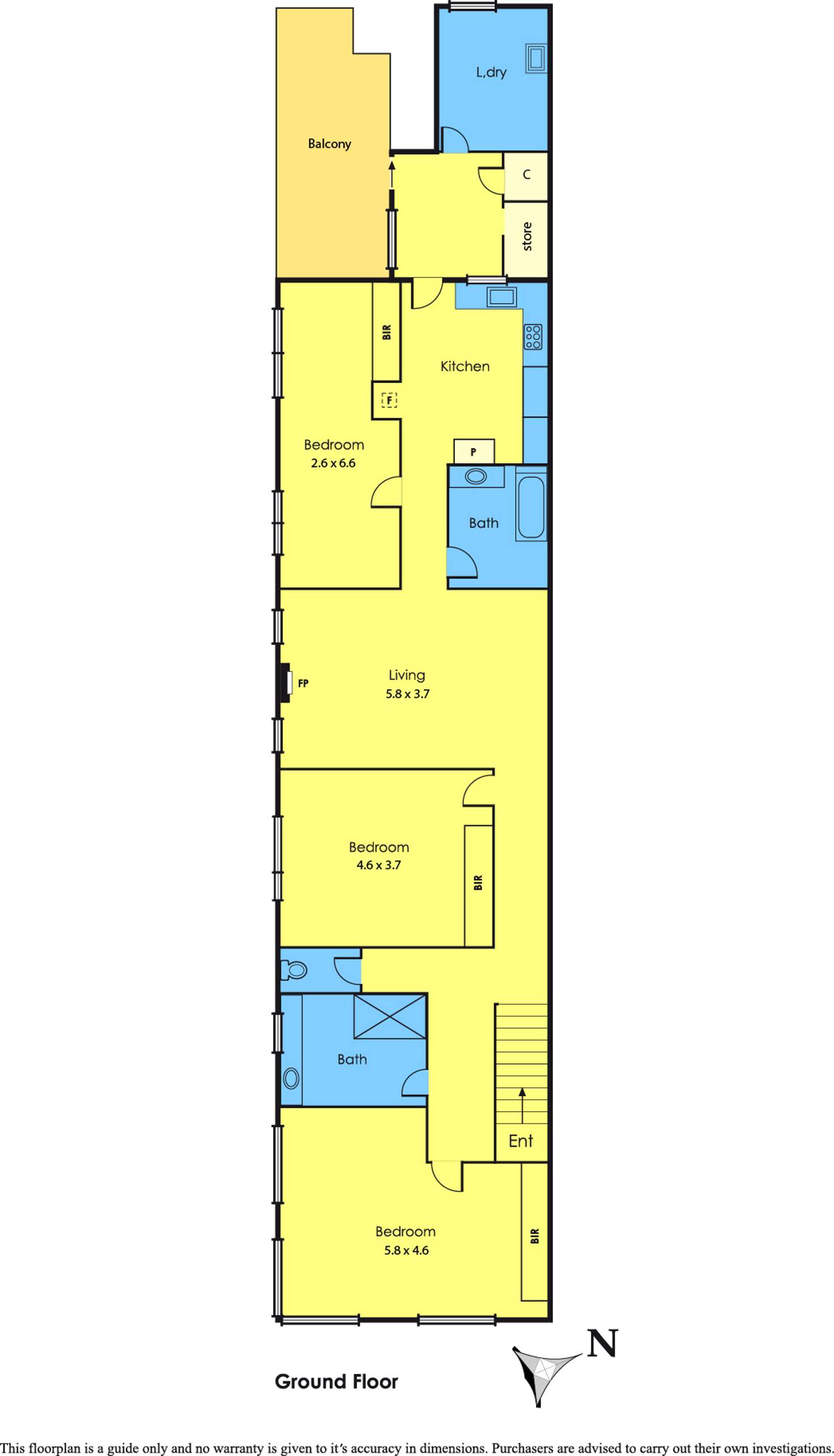 Floorplan of Homely apartment listing, 295 High Street, Prahran VIC 3181