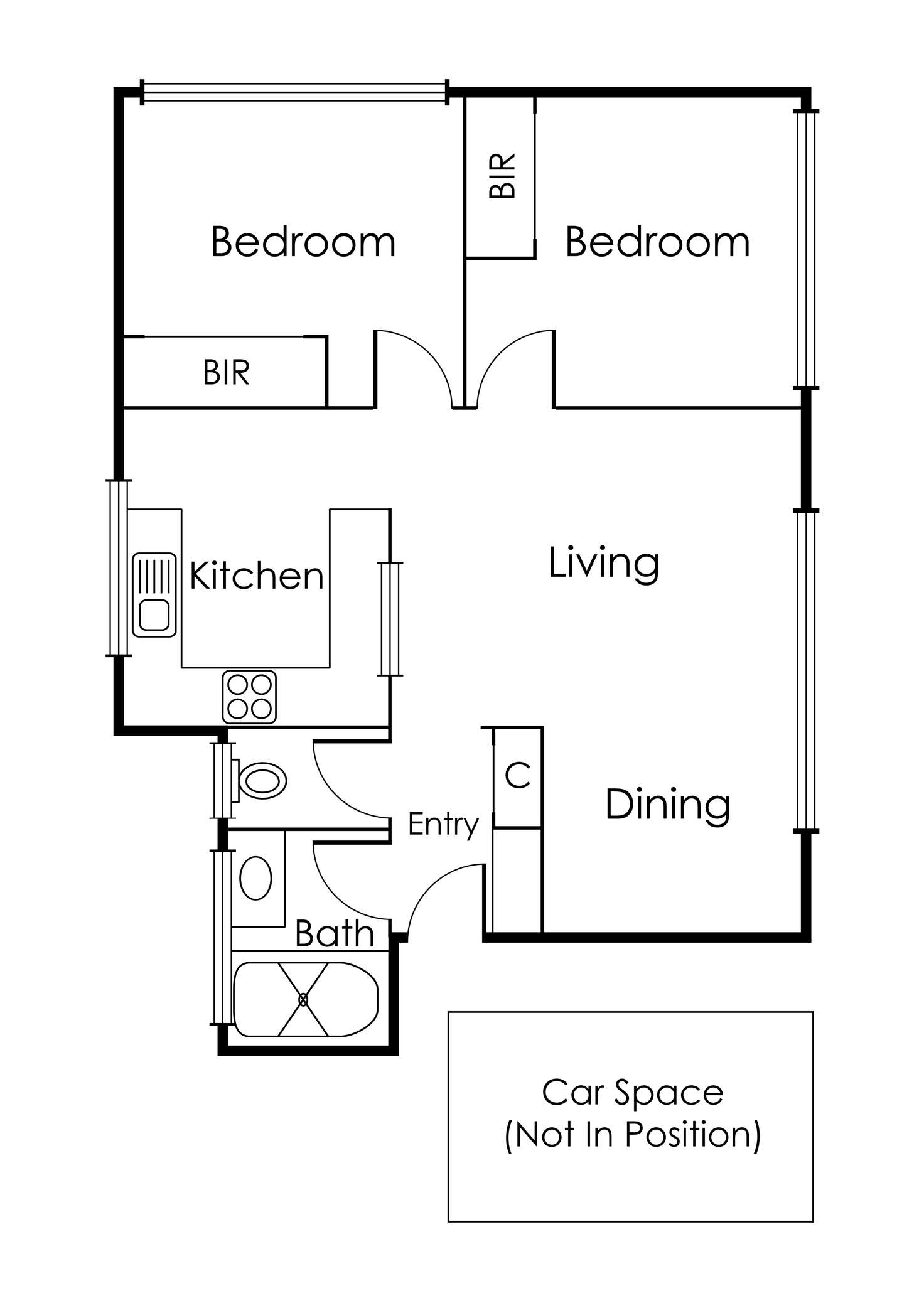 Floorplan of Homely apartment listing, 4/24 Bennett Street, Richmond VIC 3121