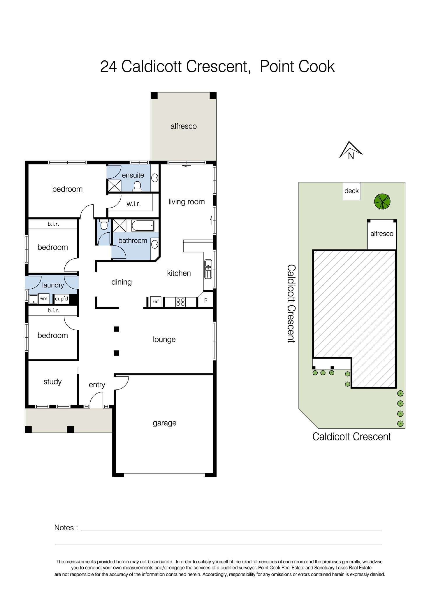 Floorplan of Homely house listing, 24 Caldicott Crescent, Point Cook VIC 3030