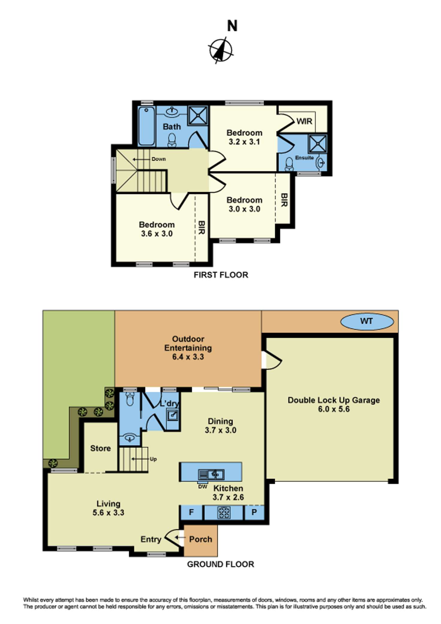 Floorplan of Homely townhouse listing, 2/160 Aitken Street, Williamstown VIC 3016