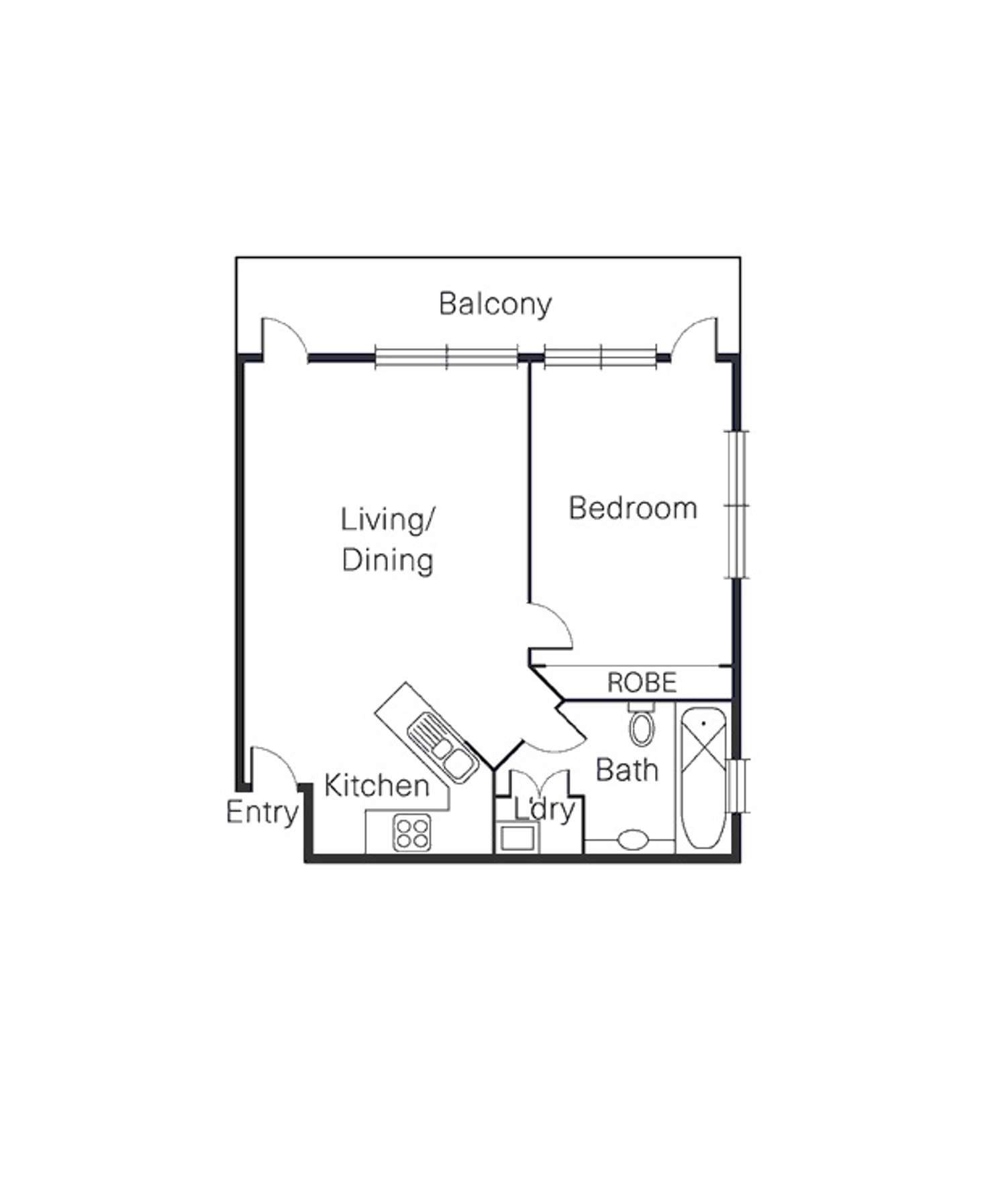 Floorplan of Homely apartment listing, 28/86 Burnley Street, Richmond VIC 3121