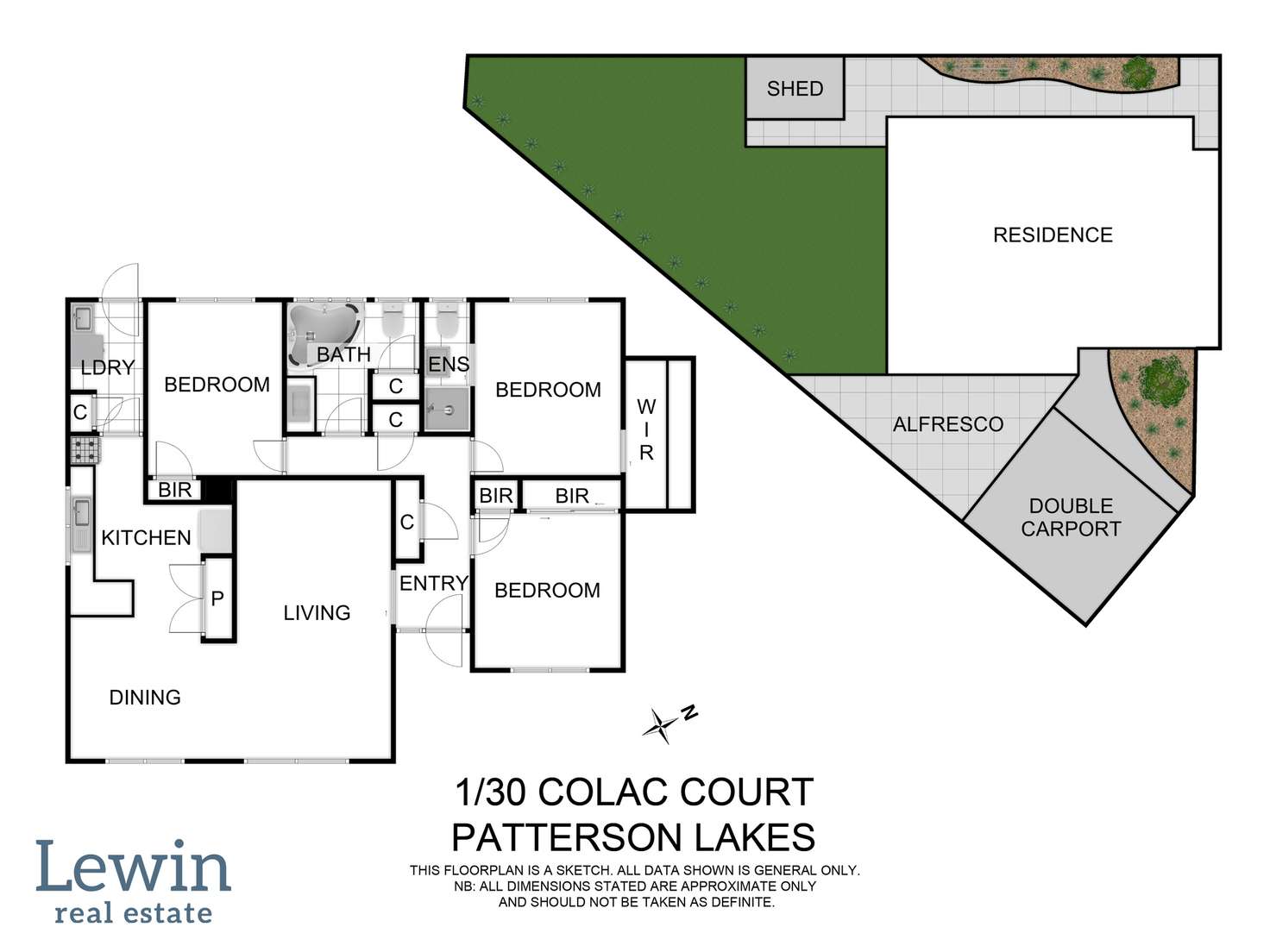 Floorplan of Homely unit listing, 1/30 Colac Court, Patterson Lakes VIC 3197