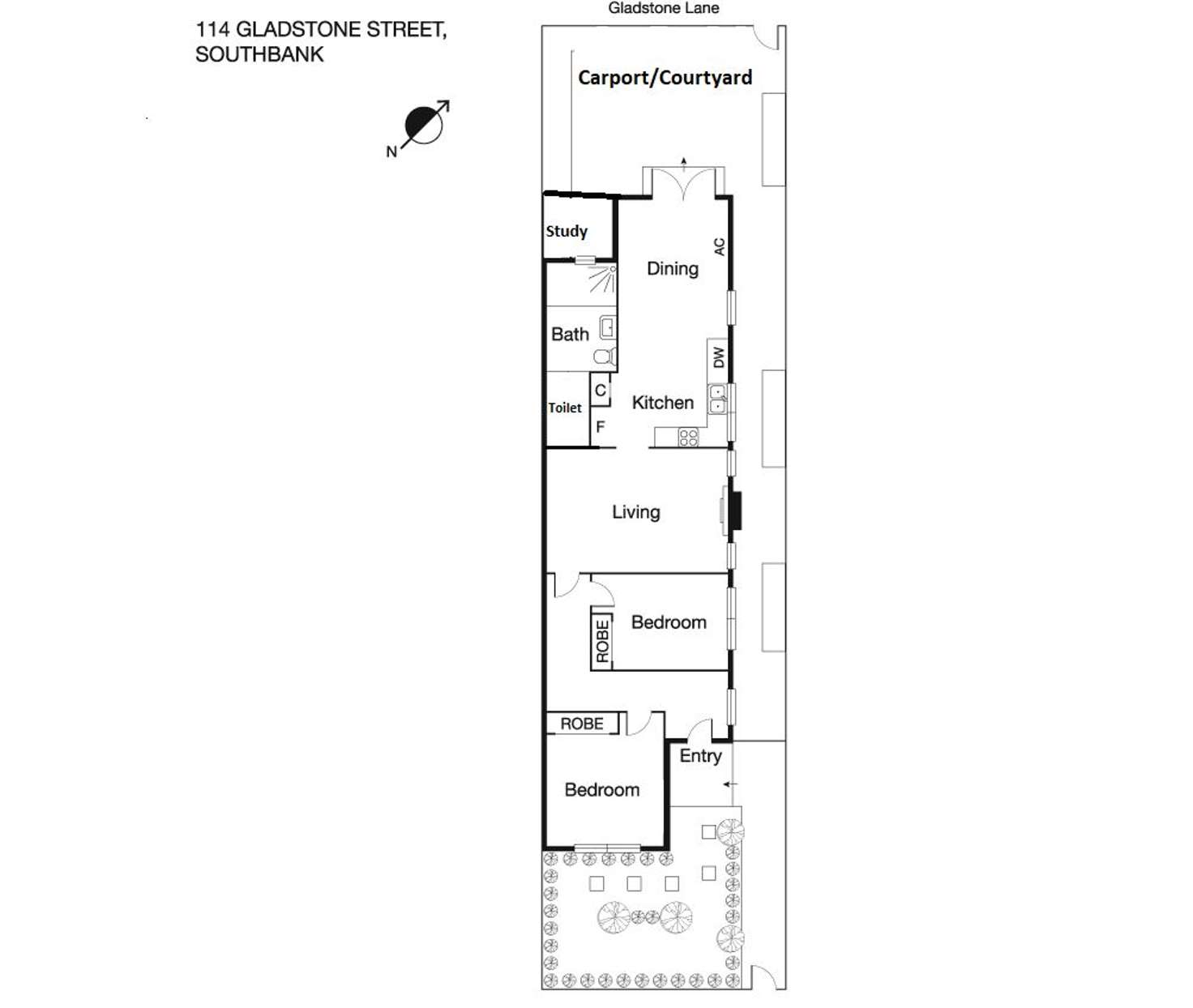 Floorplan of Homely house listing, 114 Gladstone Street, Southbank VIC 3006