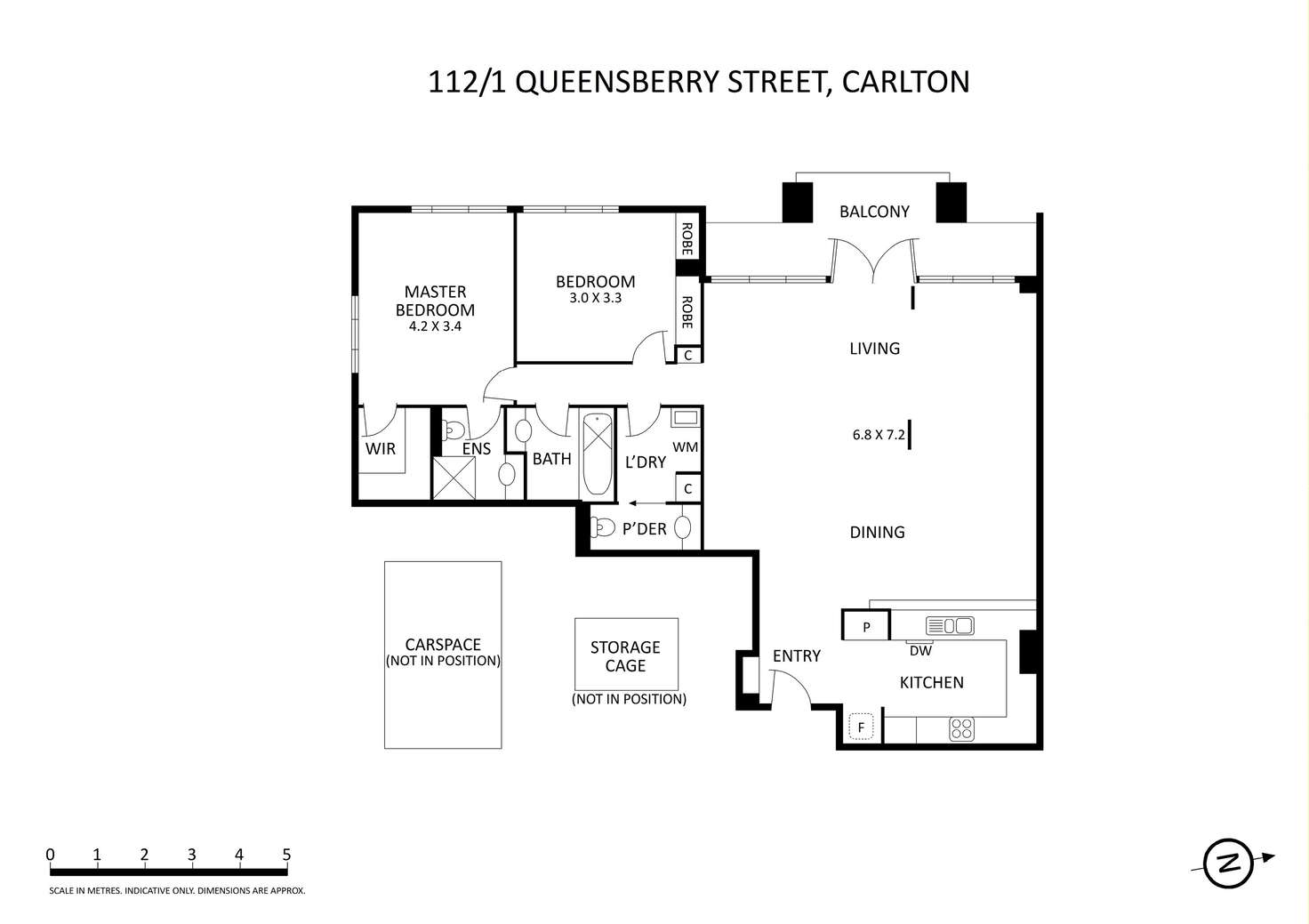 Floorplan of Homely apartment listing, 112/1 Queensberry Street, Carlton VIC 3053