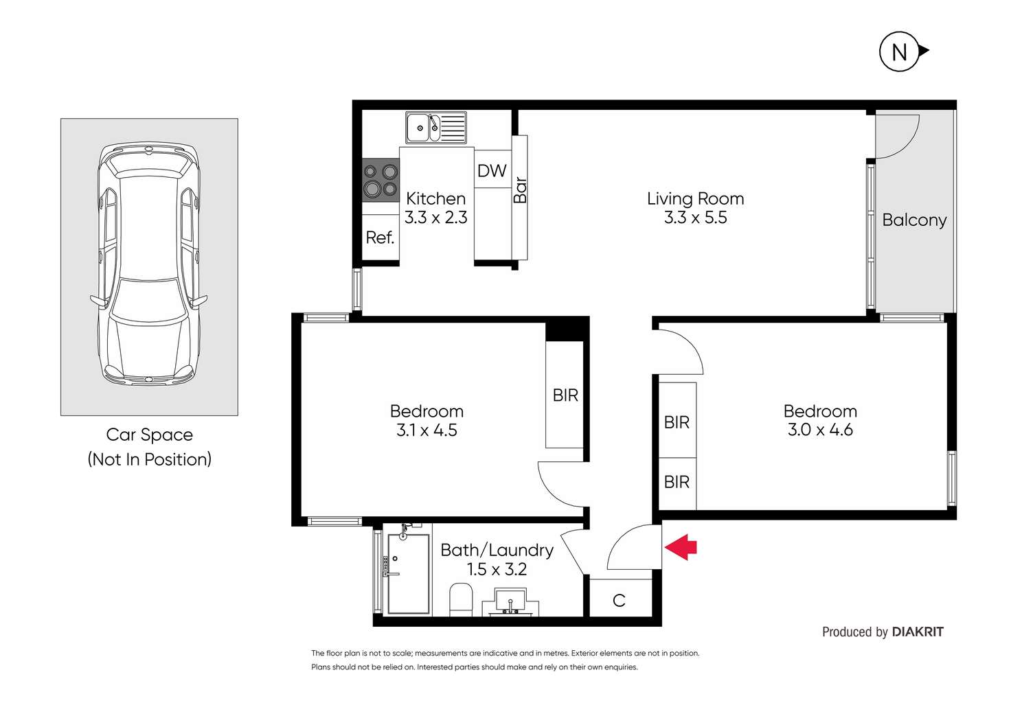Floorplan of Homely apartment listing, 9/18 Kensington Road, South Yarra VIC 3141