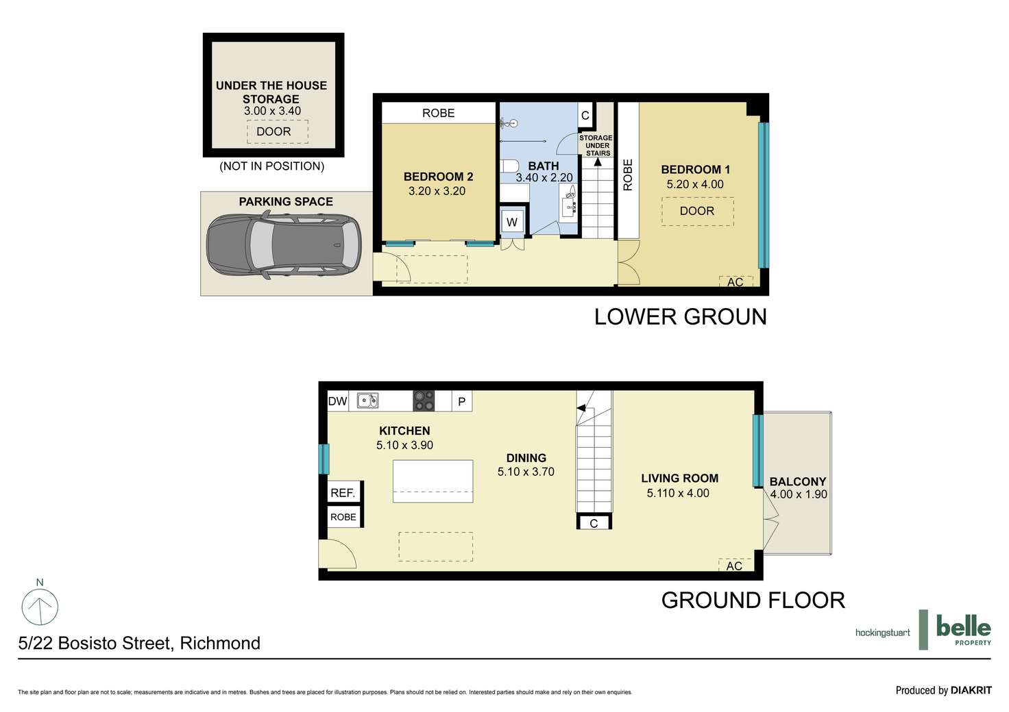 Floorplan of Homely apartment listing, 5/22 Bosisto Street, Richmond VIC 3121