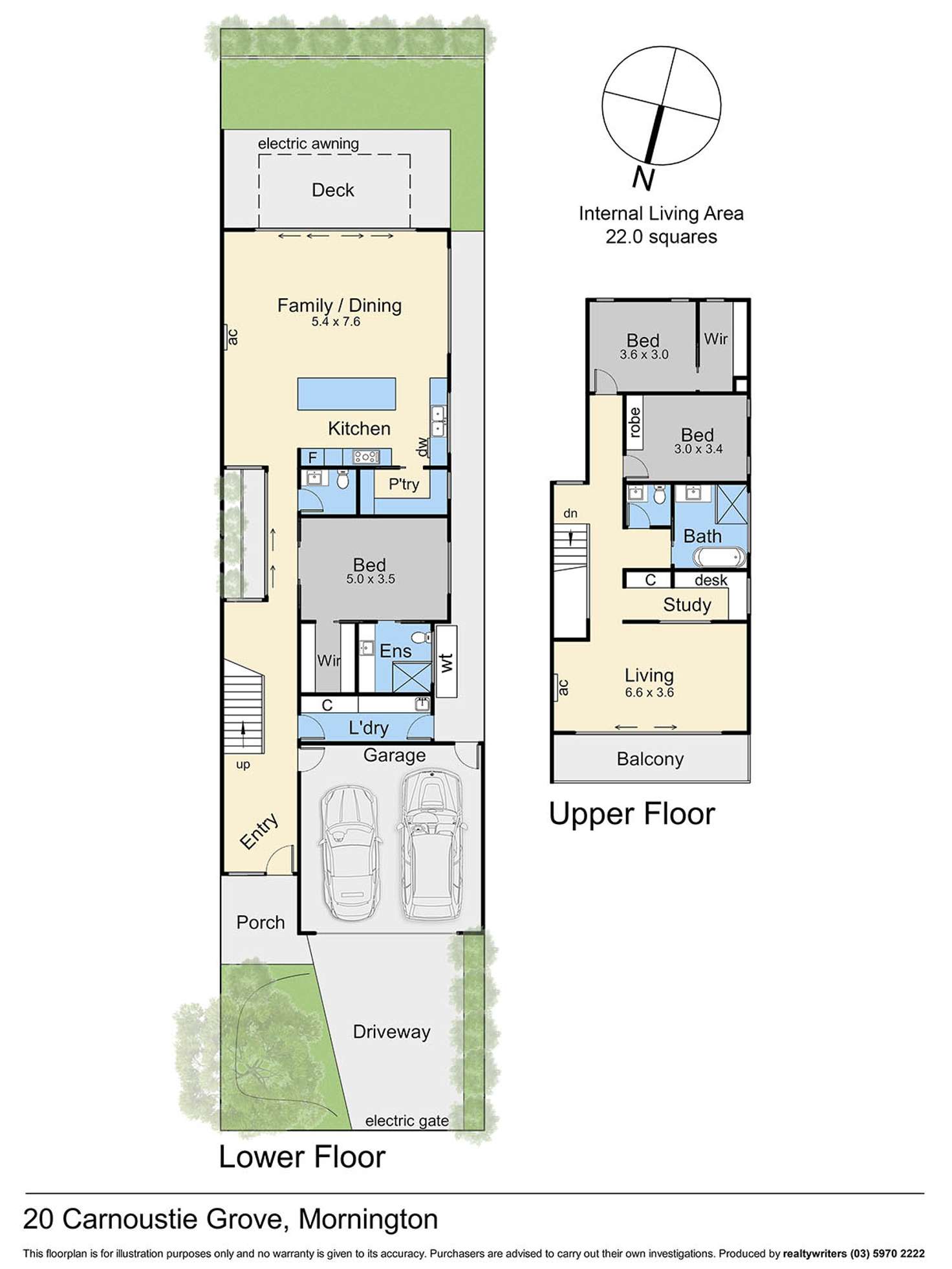 Floorplan of Homely townhouse listing, 20 Carnoustie Grove, Mornington VIC 3931