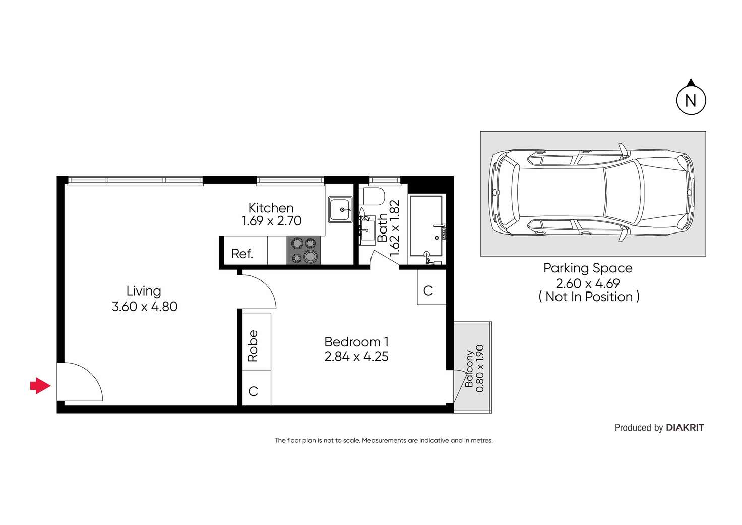 Floorplan of Homely apartment listing, 5/58 Lansdowne Road, St Kilda East VIC 3183