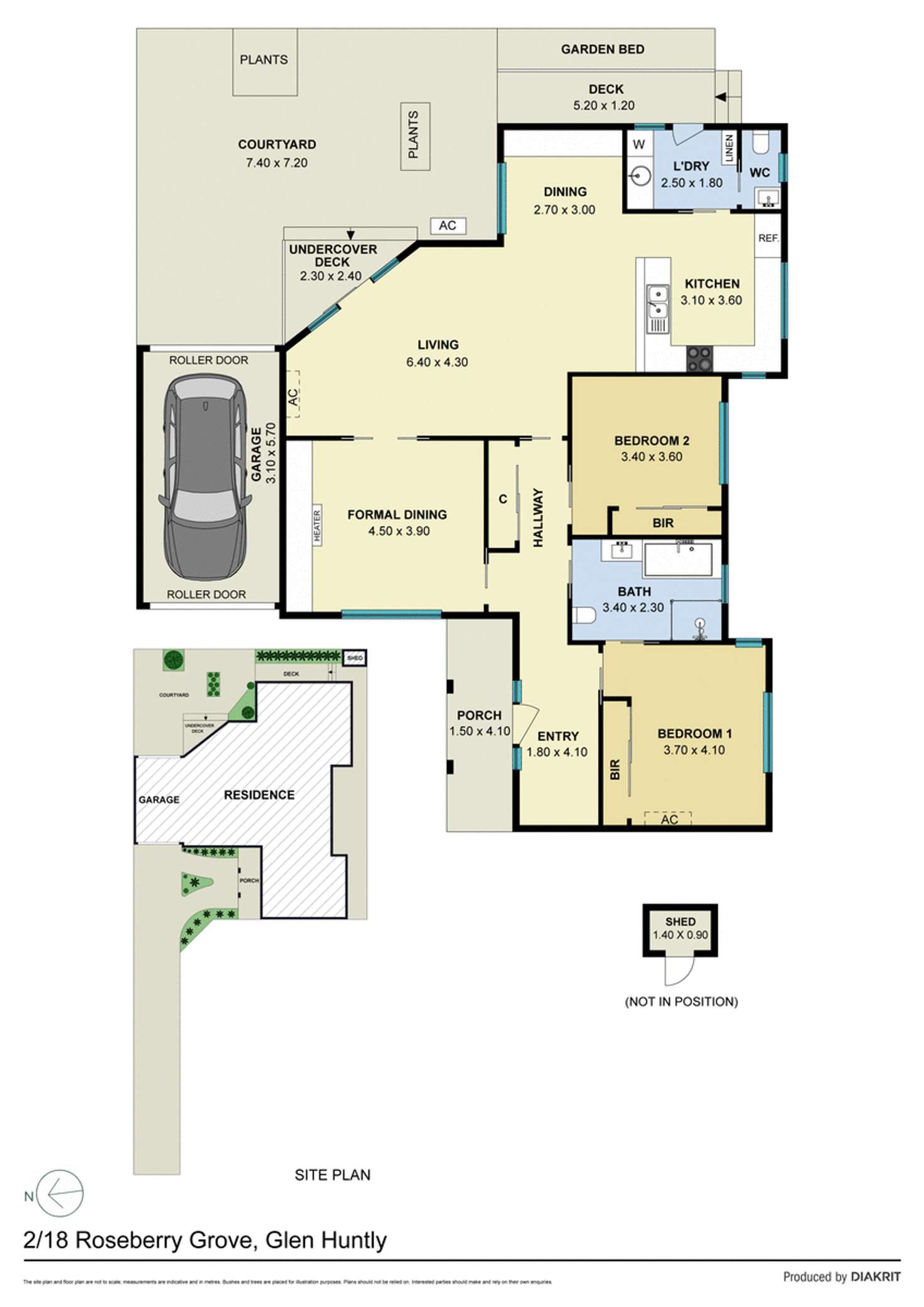 Floorplan of Homely house listing, 2/18 Roseberry Grove, Glen Huntly VIC 3163