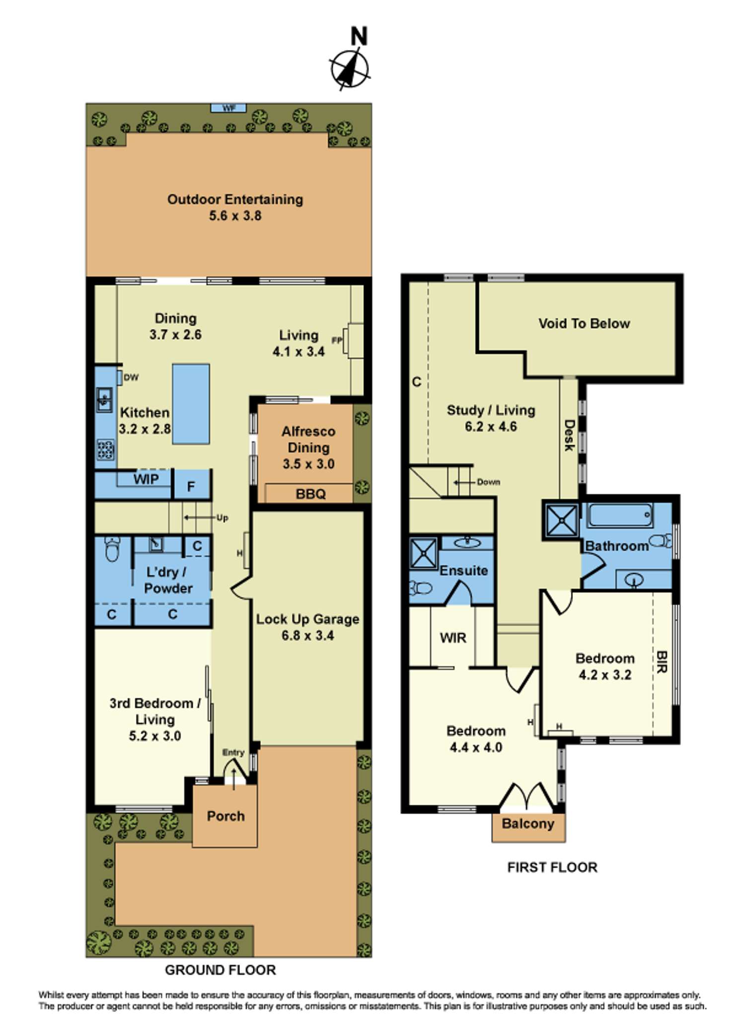 Floorplan of Homely house listing, 44 Parker Street, Williamstown VIC 3016