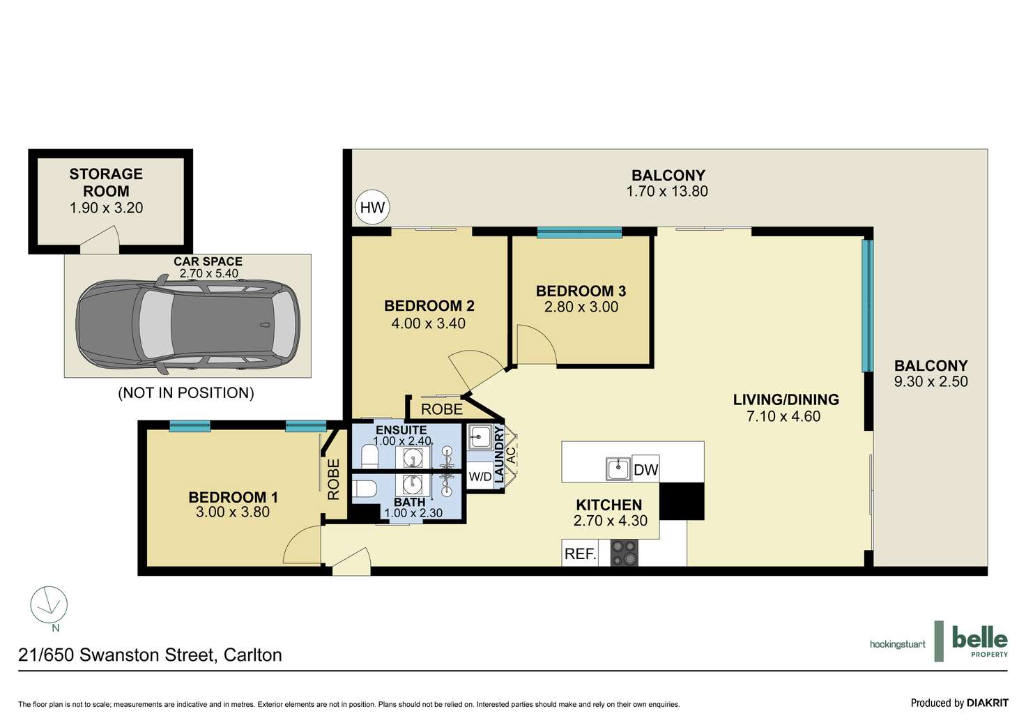 Floorplan of Homely apartment listing, 21/650 Swanston Street, Carlton VIC 3053