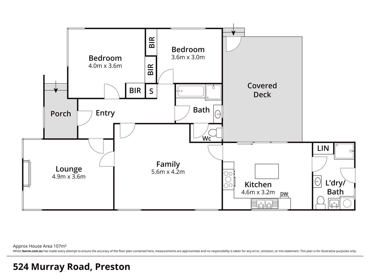Floorplan of Homely house listing, 524 Murray Road, Preston VIC 3072
