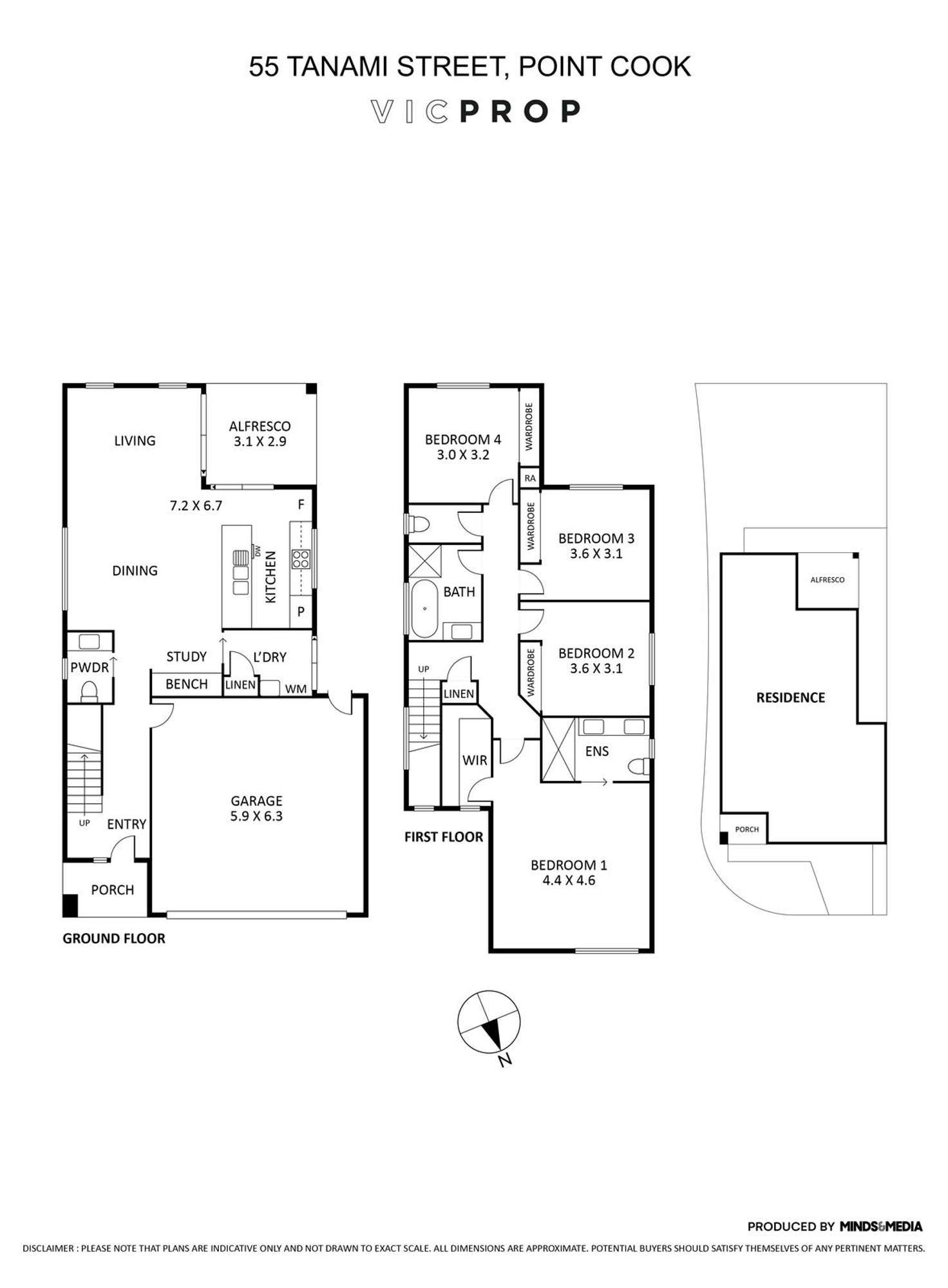 Floorplan of Homely house listing, 55 Tanami Street, Point Cook VIC 3030