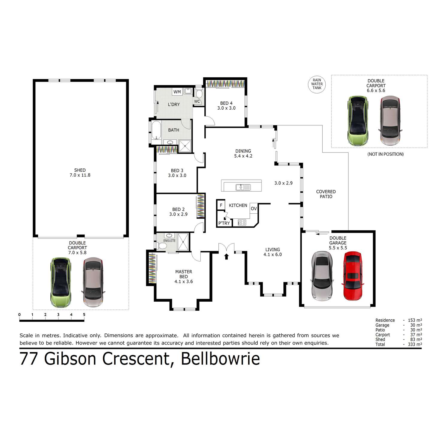 Floorplan of Homely house listing, 77 Gibson Crescent, Bellbowrie QLD 4070