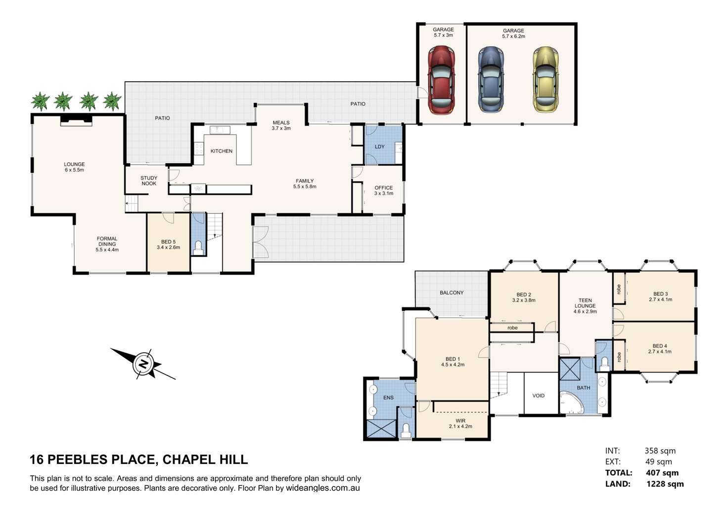 Floorplan of Homely house listing, 16 Peebles Place, Chapel Hill QLD 4069