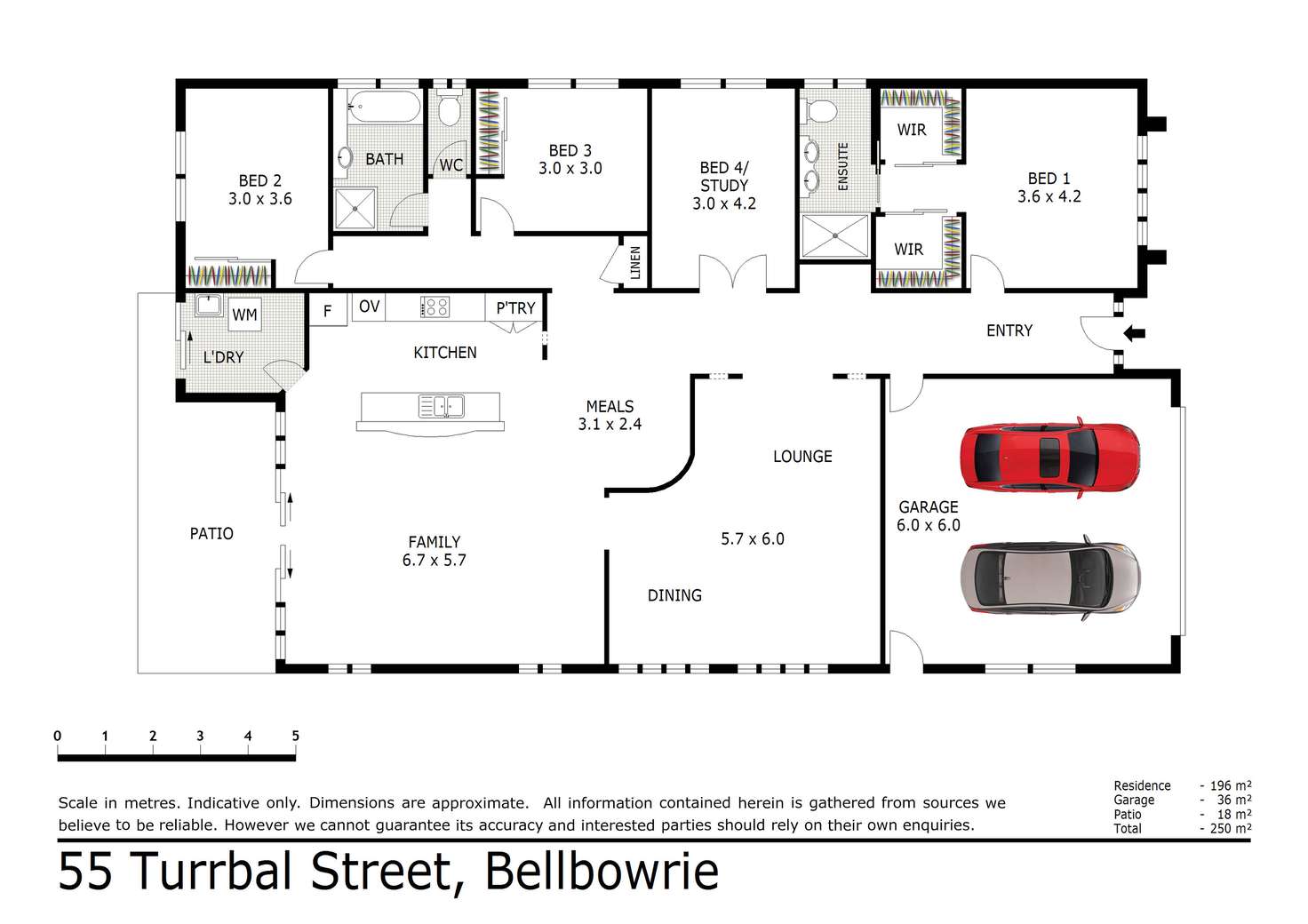 Floorplan of Homely house listing, 55 Turrbal Street, Bellbowrie QLD 4070