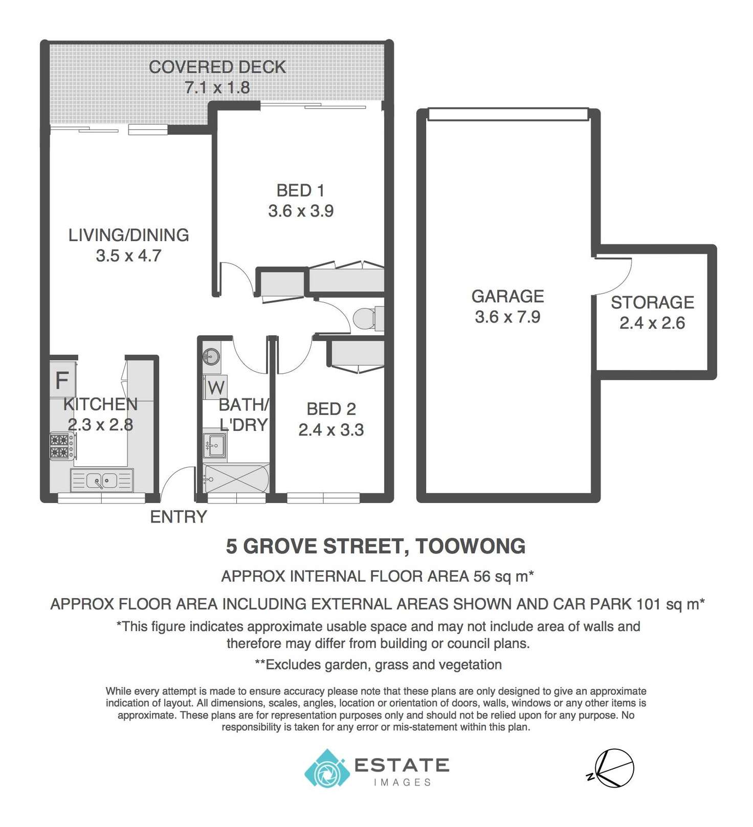 Floorplan of Homely unit listing, 5/31 Grove Street, Toowong QLD 4066
