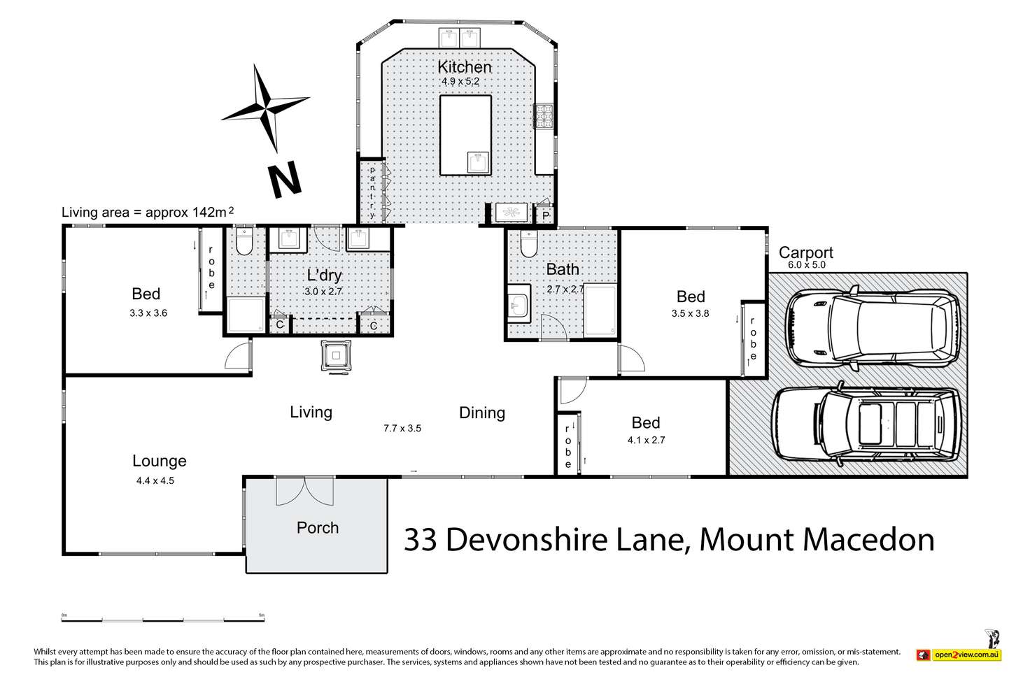 Floorplan of Homely house listing, 33 Devonshire Lane, Mount Macedon VIC 3441